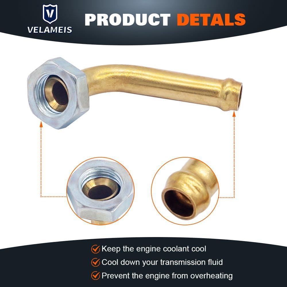 Engine Coolant Radiator Line Quick Connector for Toyota Corolla 1.8 2009-2017,for Toyota Matrix 1.8 2009-2014 Transmission Cooler Oil Tube Connector (0011）