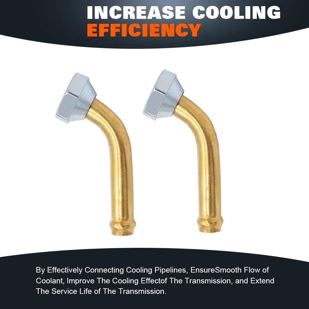 Engine Coolant Radiator Line Quick Connector for Toyota Corolla 1.8 2009-2017,for Toyota Matrix 1.8 2009-2014 Transmission Cooler Oil Tube Connector (0011）