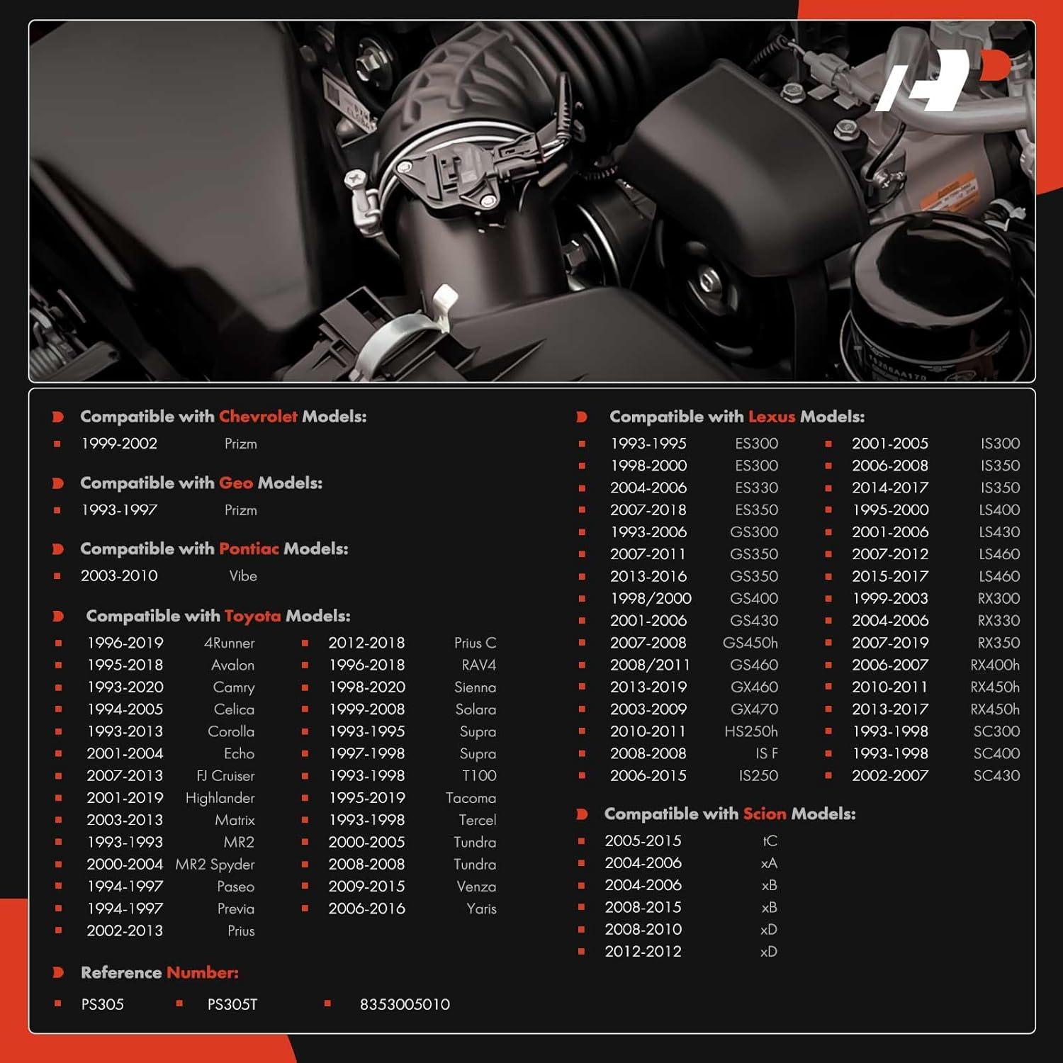 Interruptor de presión de aceite A-Premium para Toyota y Lexus