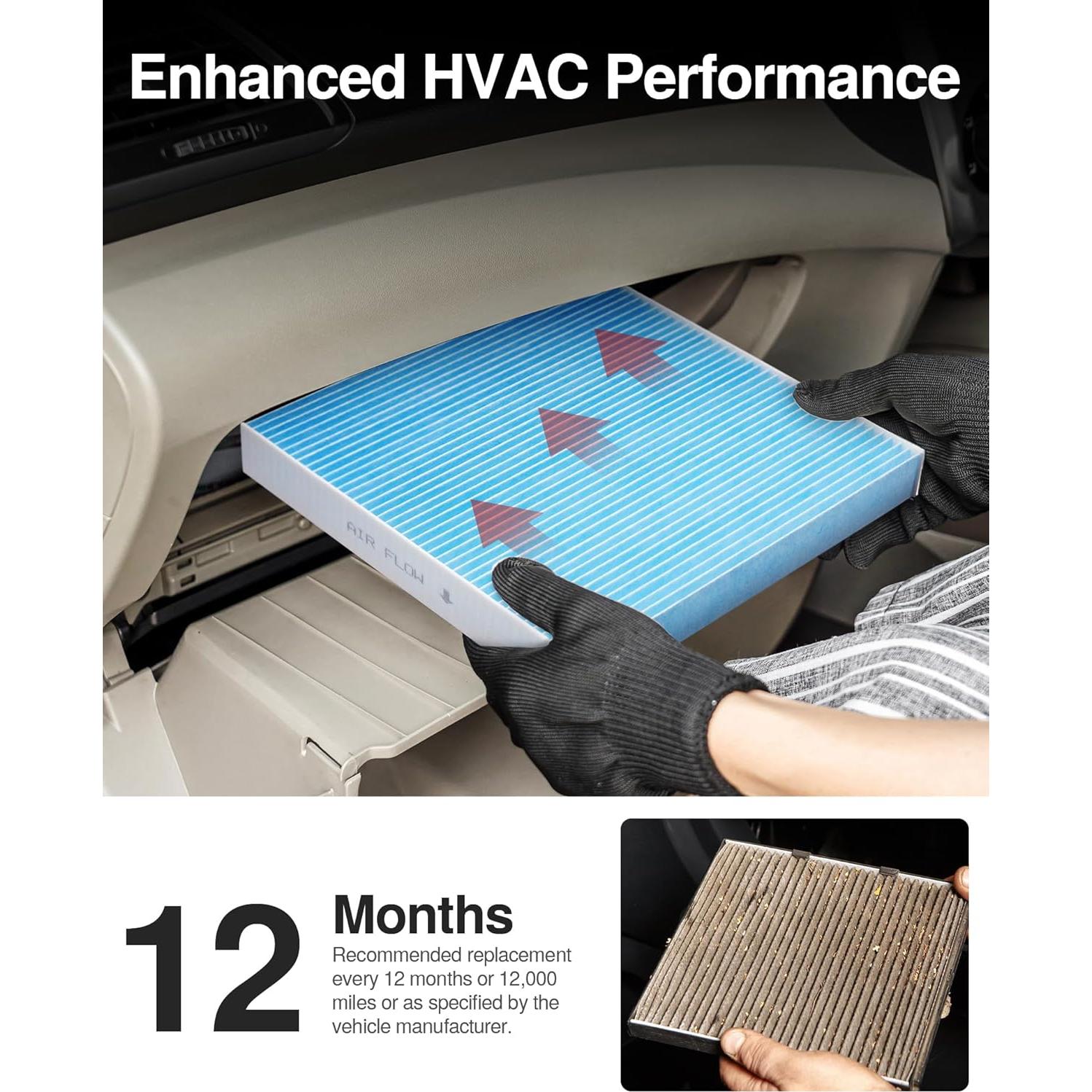 Filtro de Aire de Cabina Puroma TCF285B-S Compatible Toyota y Subaru