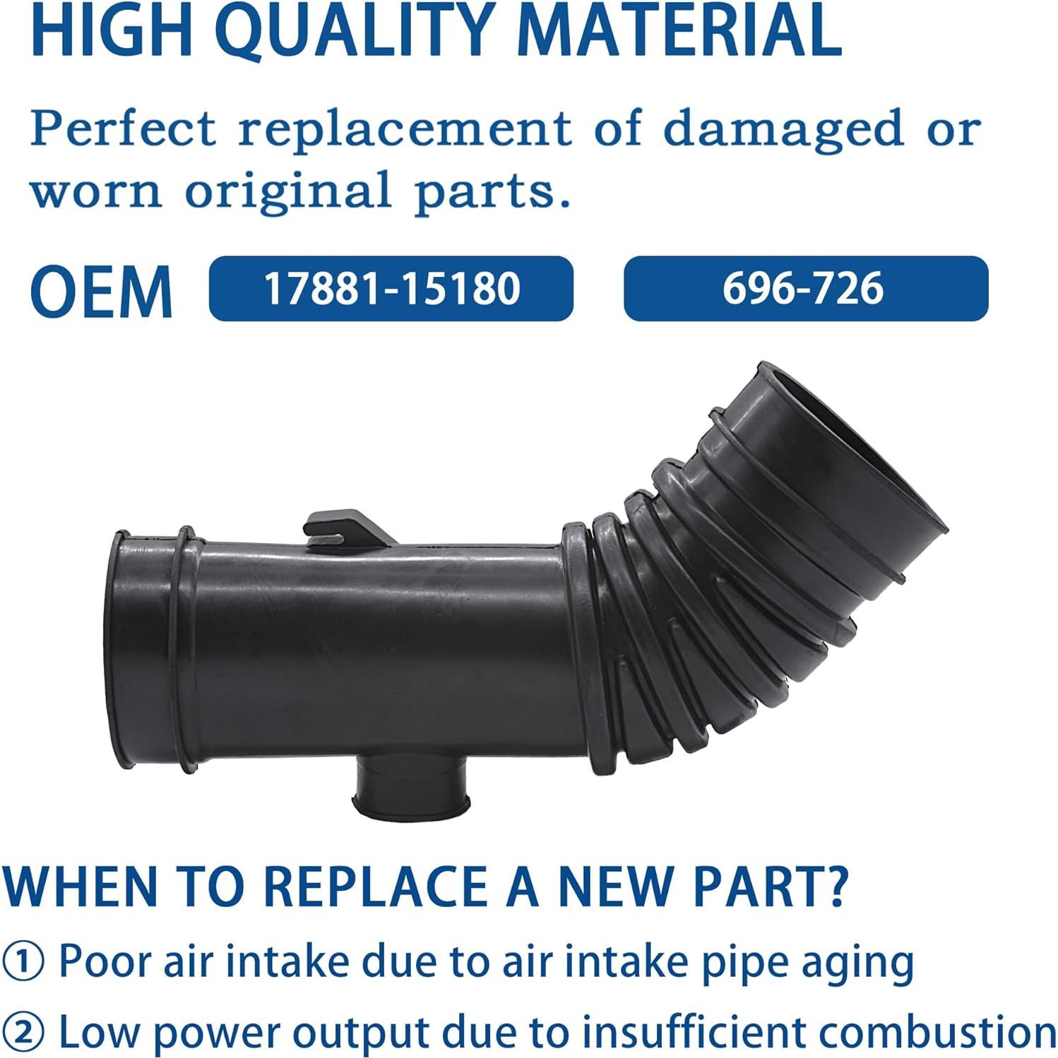 Manguera de entrada de limpiador FIQAPJ para Toyota Corolla 1.6L/1.8L