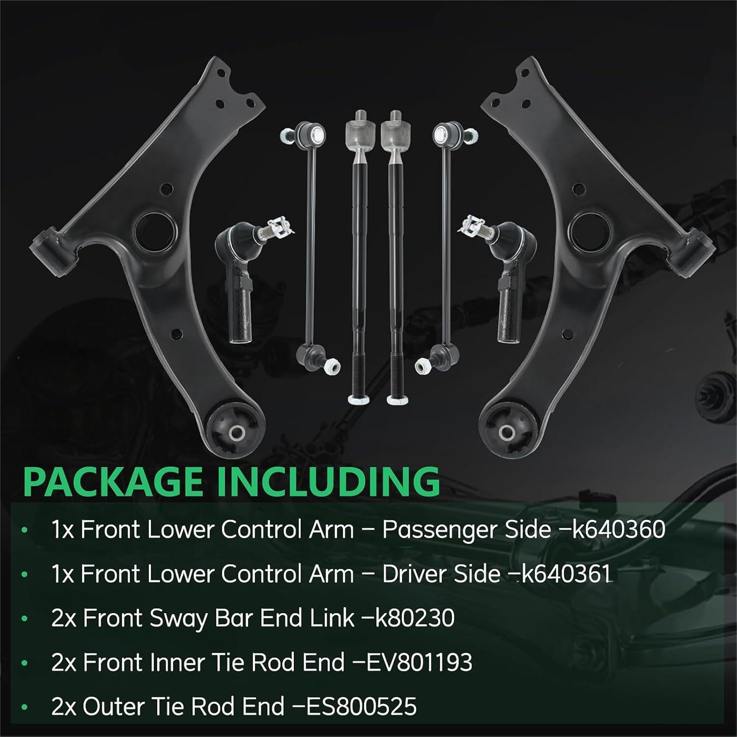 Kit de Suspensión Frontal HTRUIKEI para Toyota Corolla 2009-2013