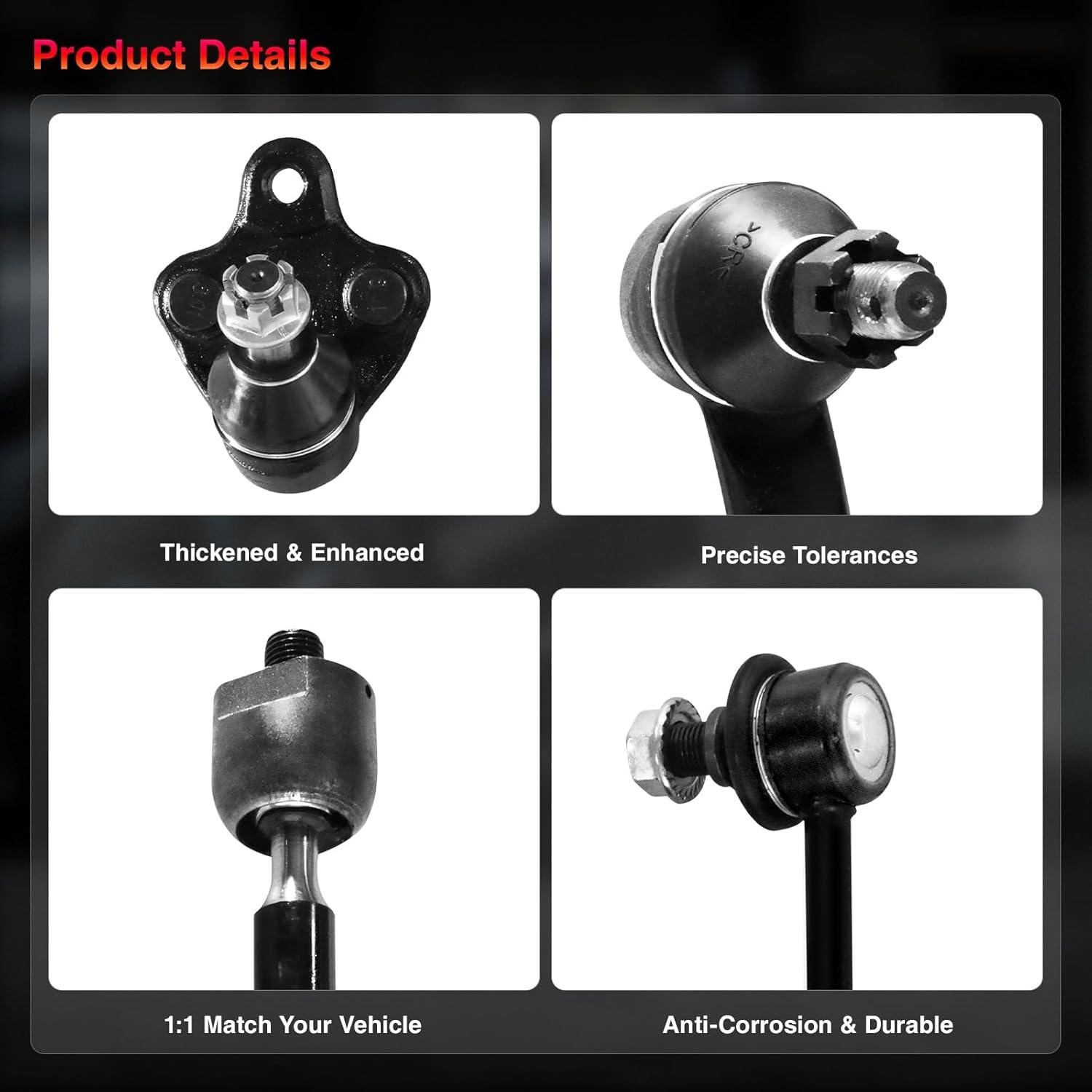 Kit de Suspensión Delantera FUTAINEW para Toyota Corolla 2003-2008