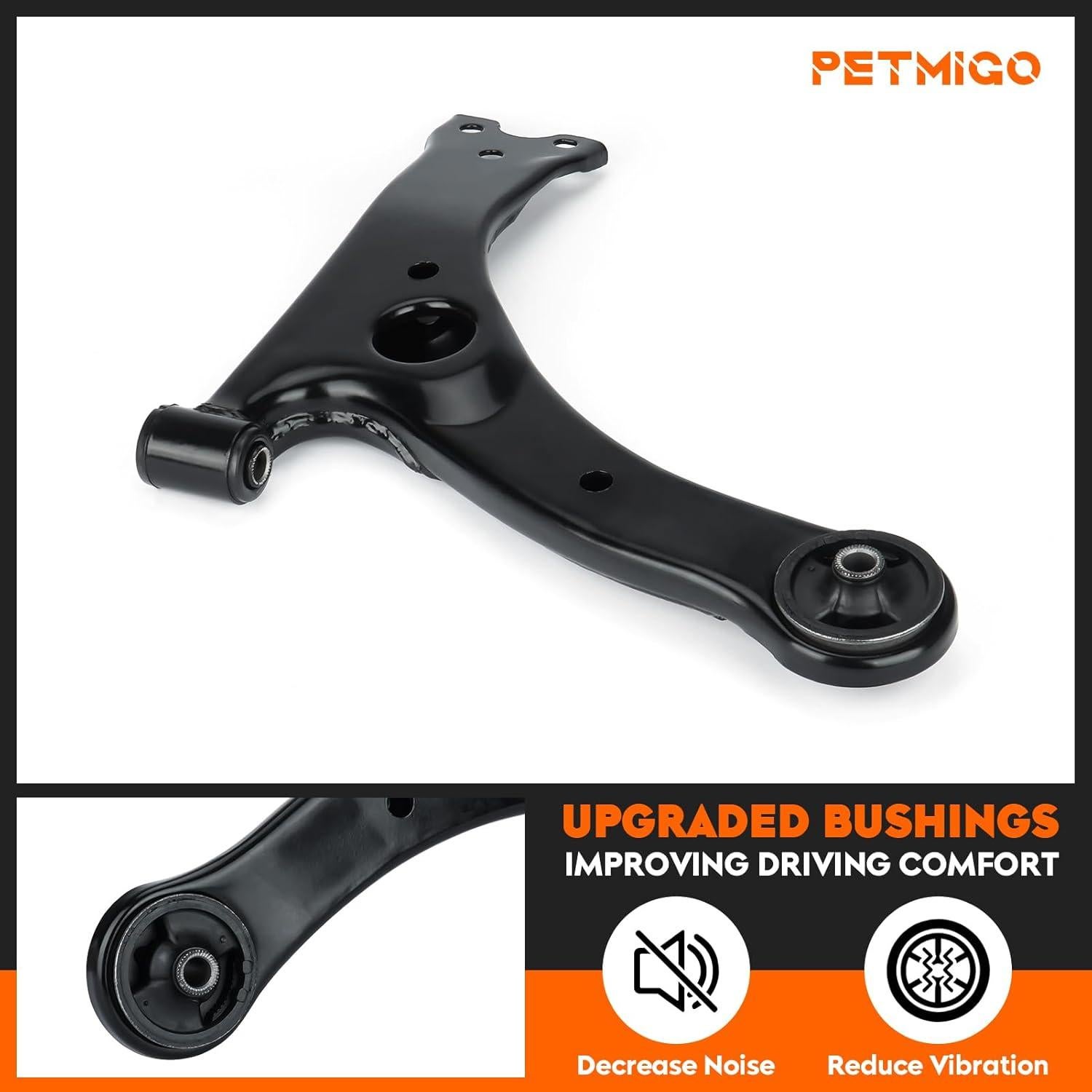 Brazos de Control Inferior Frontal PetMigo para Toyota Corolla 2003-2008 y Celica 2000-2005, Kit 4 Piezas