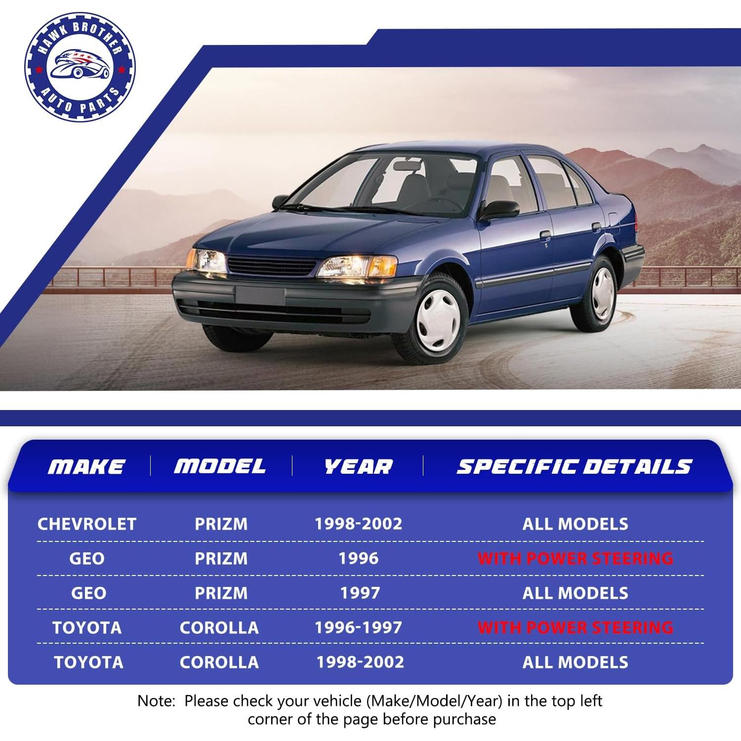 Kit de Suspensión HAWK BROTHER 14PCS para Toyota Corolla 1996-2002