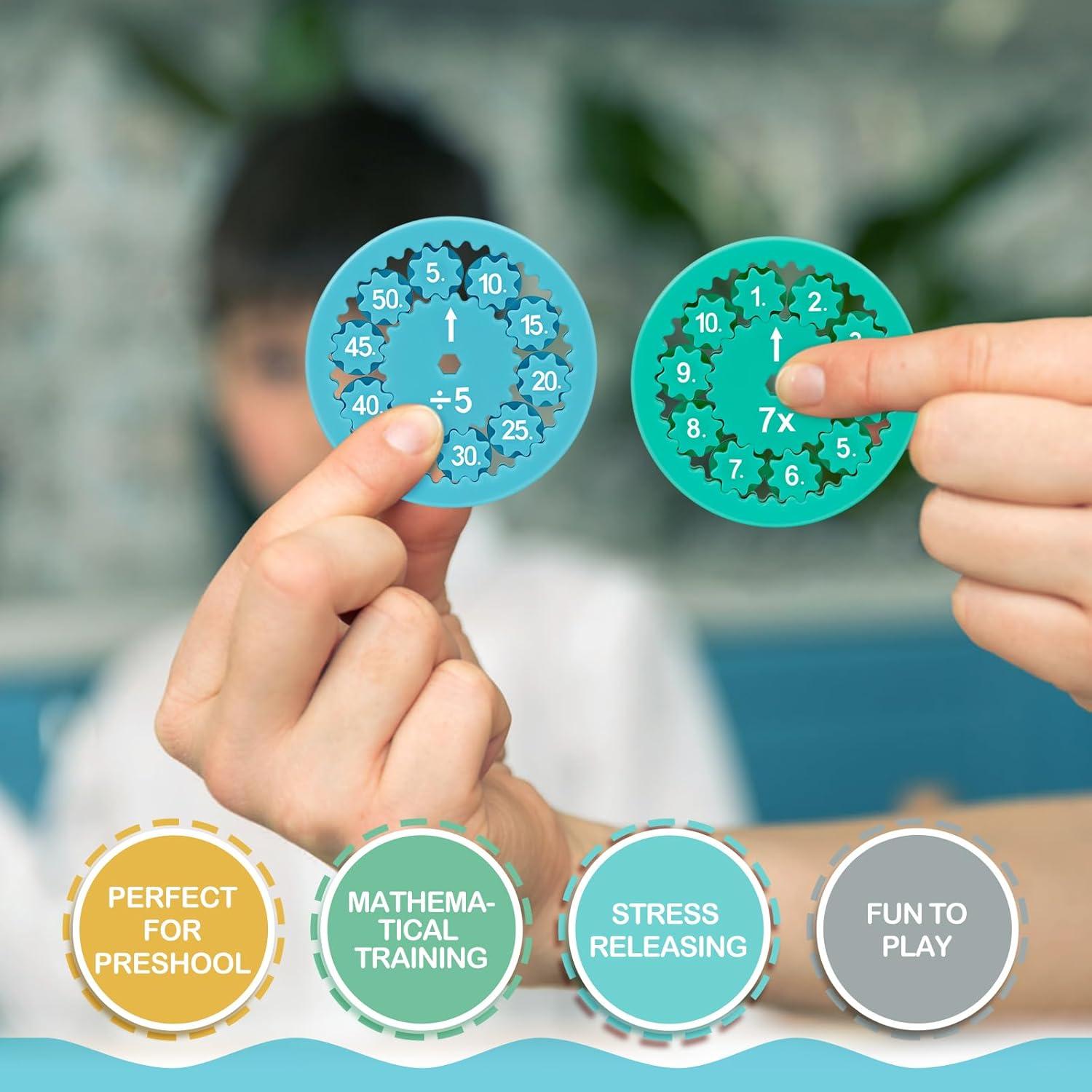 Spinners Antiestrés Matemáticas HonorWin 9 Piezas Multiplicación