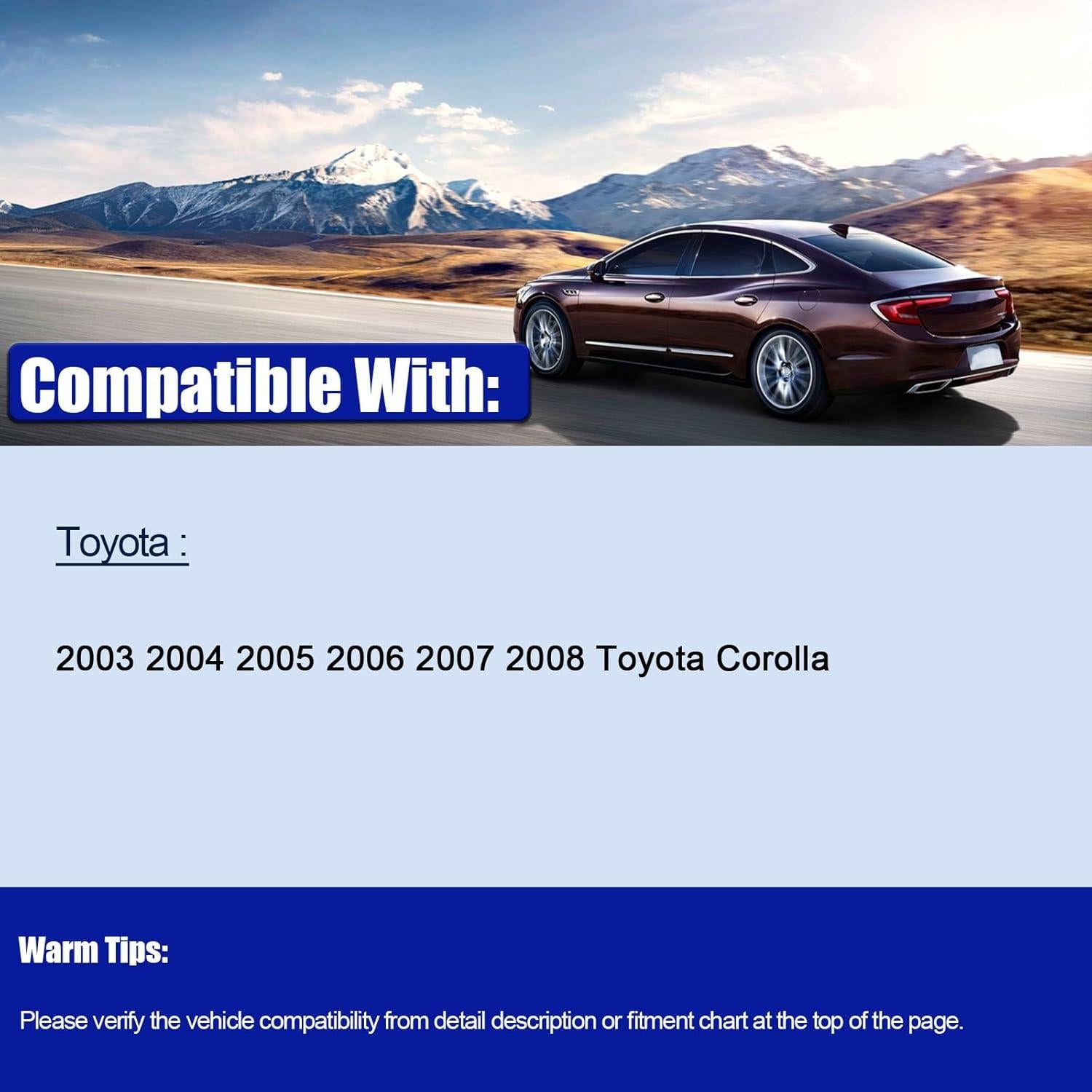 Kit de Suspensión Delantera LCWRGS 10 Piezas Toyota Corolla 2003-2008