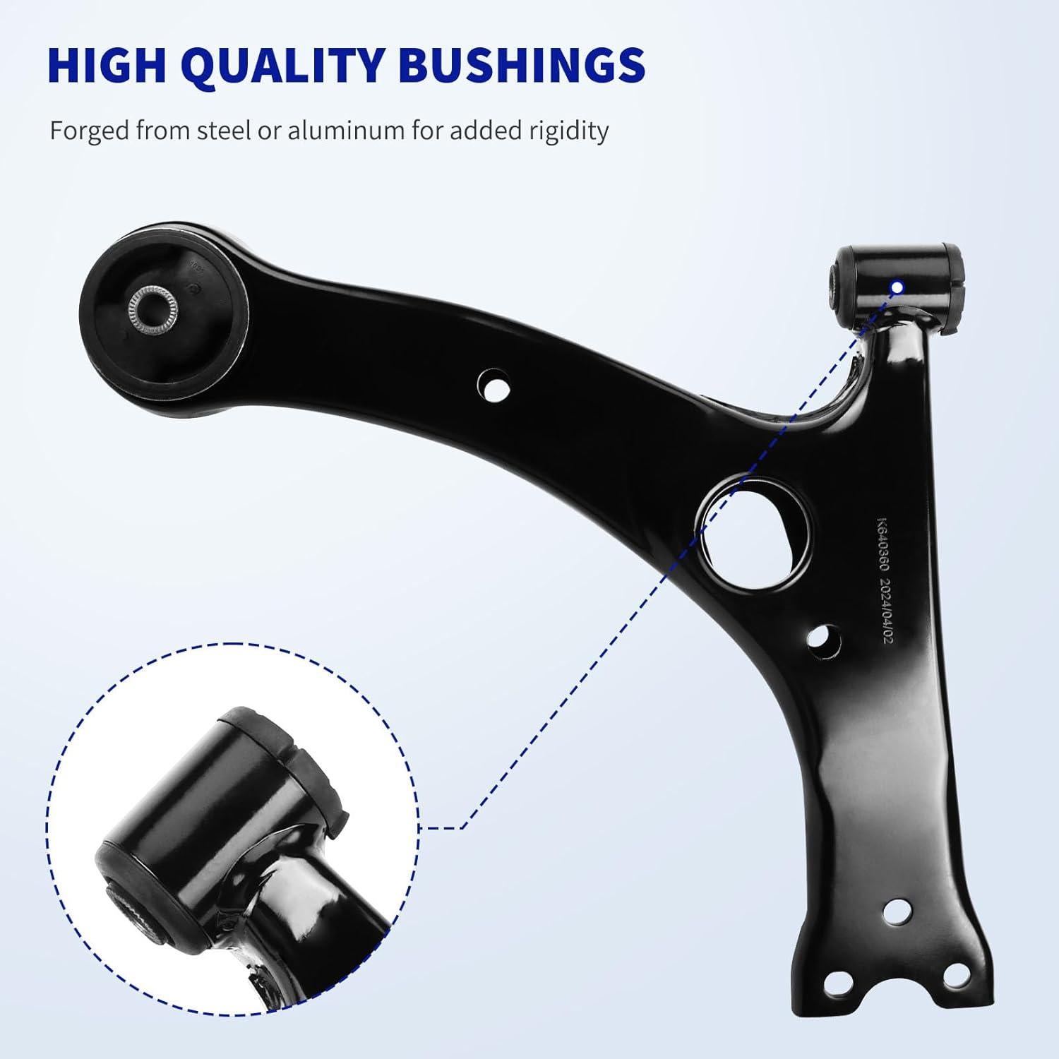 Kit de Suspensión Delantera LCWRGS 10 Piezas Toyota Corolla 2003-2008