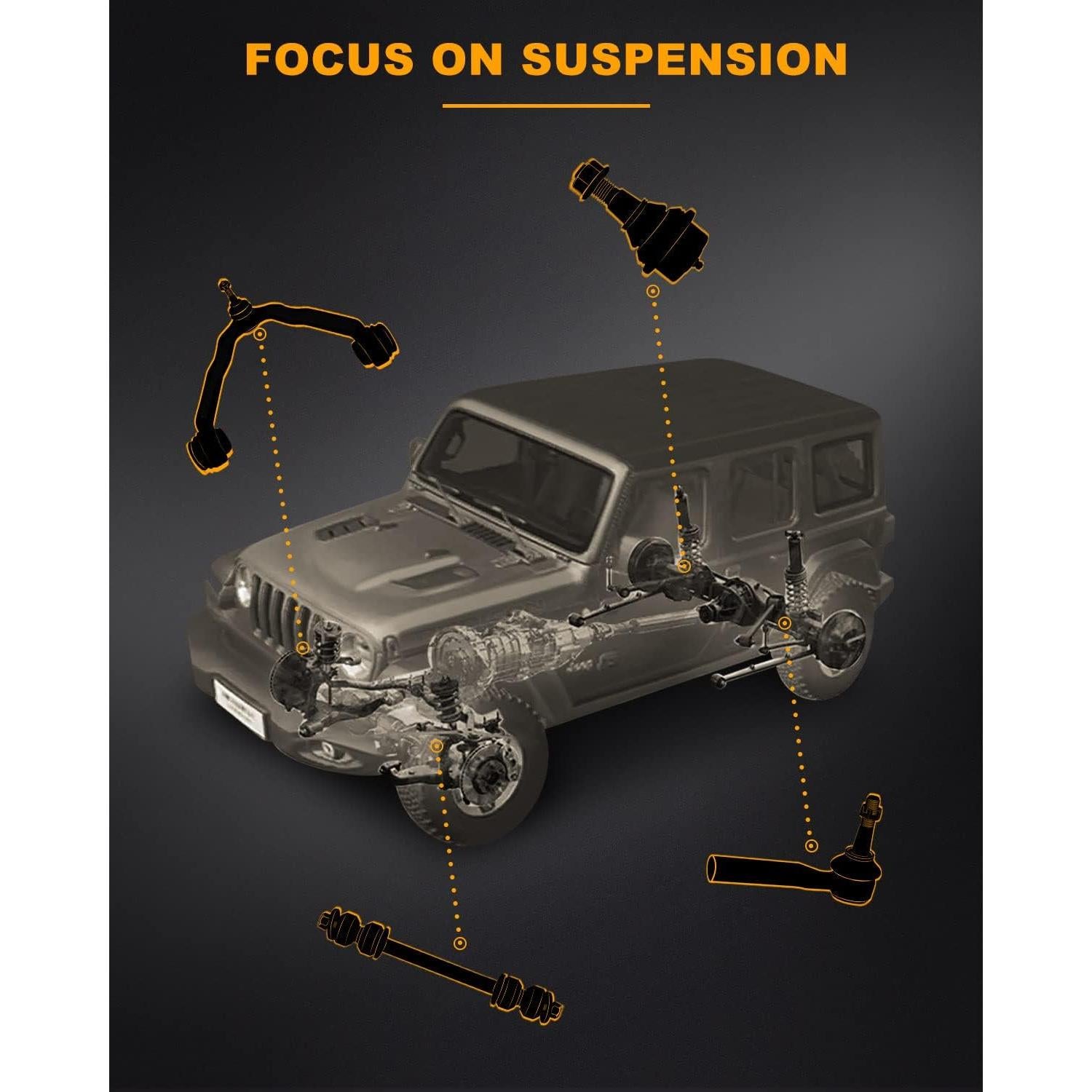 Kit de Suspensión Delantera 10 Piezas SOSOPART para Toyota Corolla 2009-2013