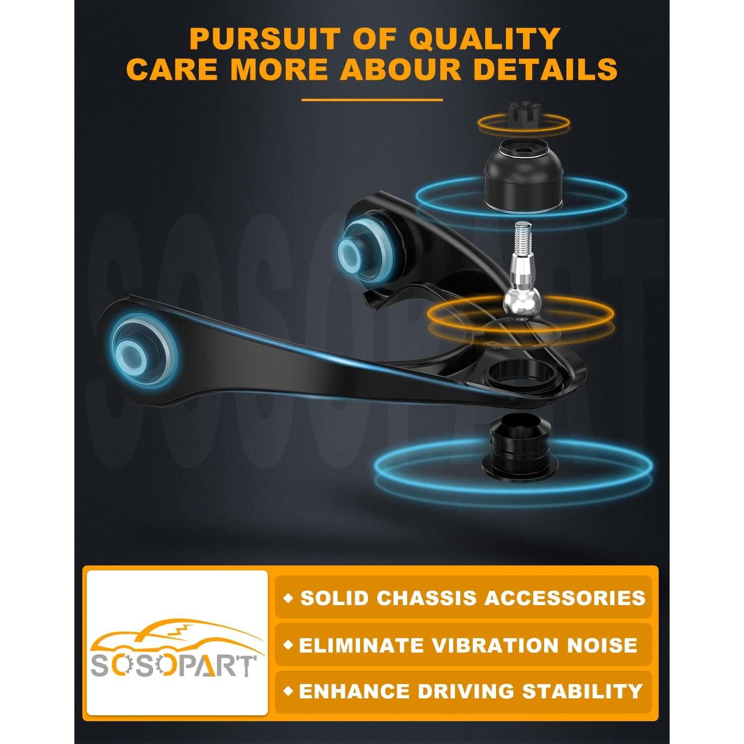 Kit de Suspensión Delantera 10 Piezas SOSOPART para Toyota Corolla 2009-2013