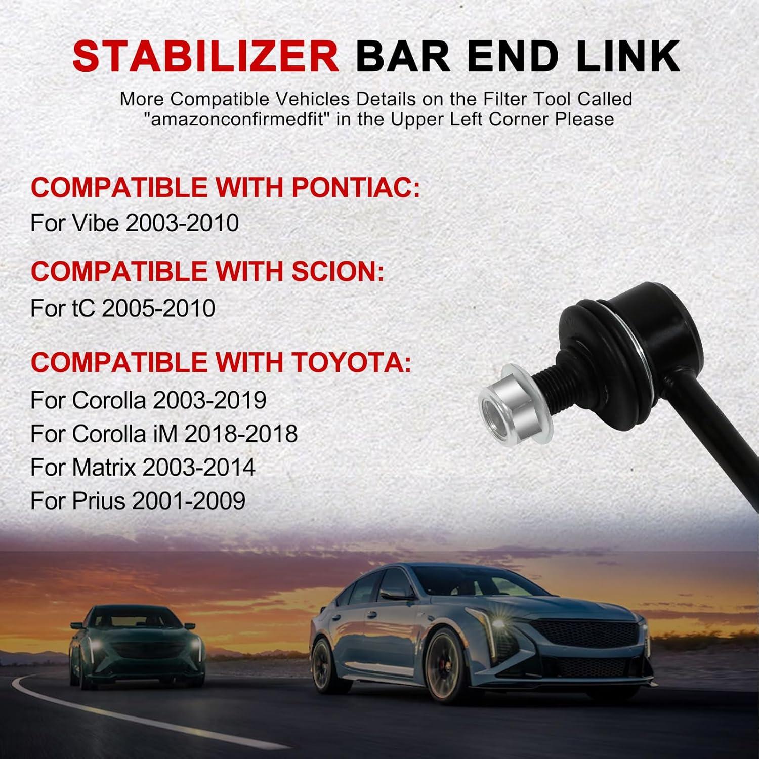 Kit de Enlace de Barra Estabilizadora GPMMWPG K80230 para Toyota Corolla 2003-2019