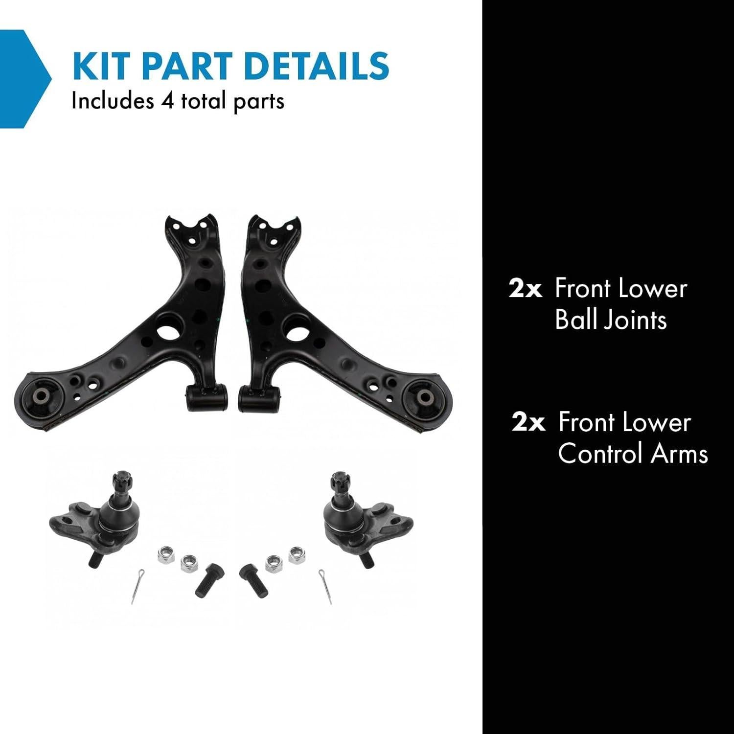Brazo de Control Inferior TRQ PSA81004 para Toyota Corolla y Prius