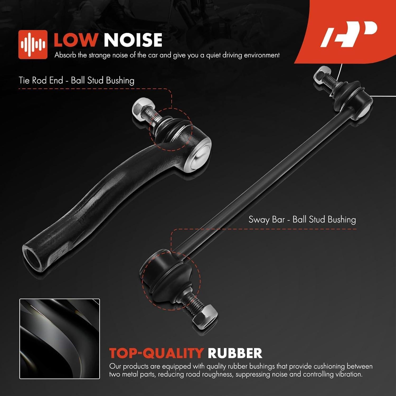 Conjunto de Suspensión Delantera A-Premium para Toyota Corolla 2003-2008