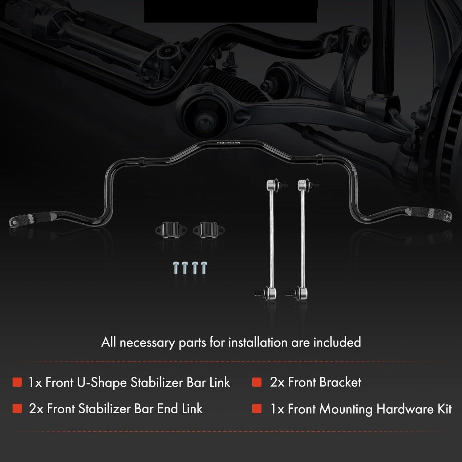 Kit de Enlace de Barra Estabilizadora Delantera A-Premium 24mm