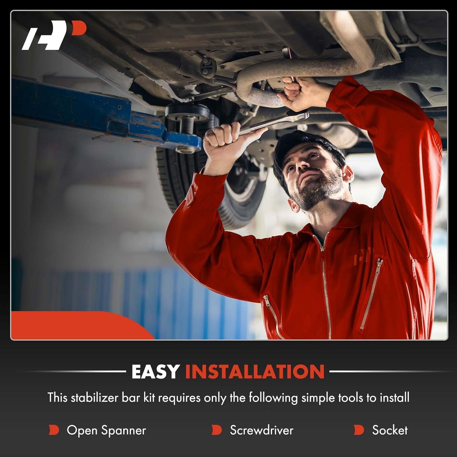 Kit de Enlace de Barra Estabilizadora Delantera A-Premium 24mm