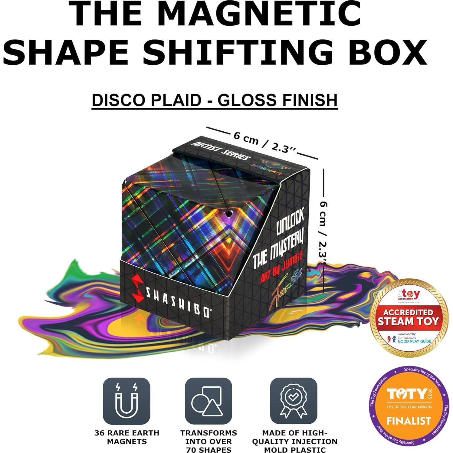 SHASHIBO Cubo Antiestrés Fun in Motion - 36 Imanes - 70 Formas