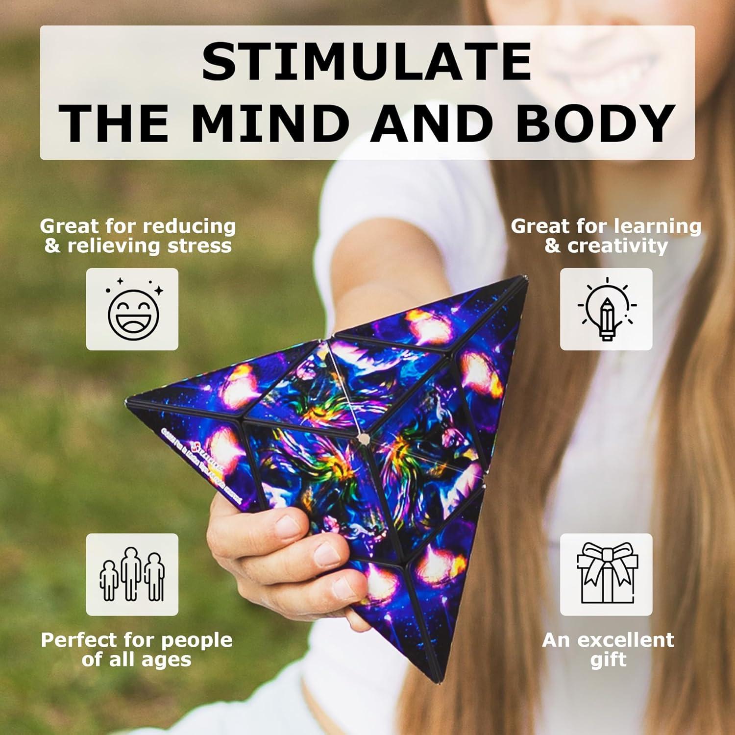 SHASHIBO Cubo Antiestrés Fun in Motion - 36 Imanes - 70 Formas