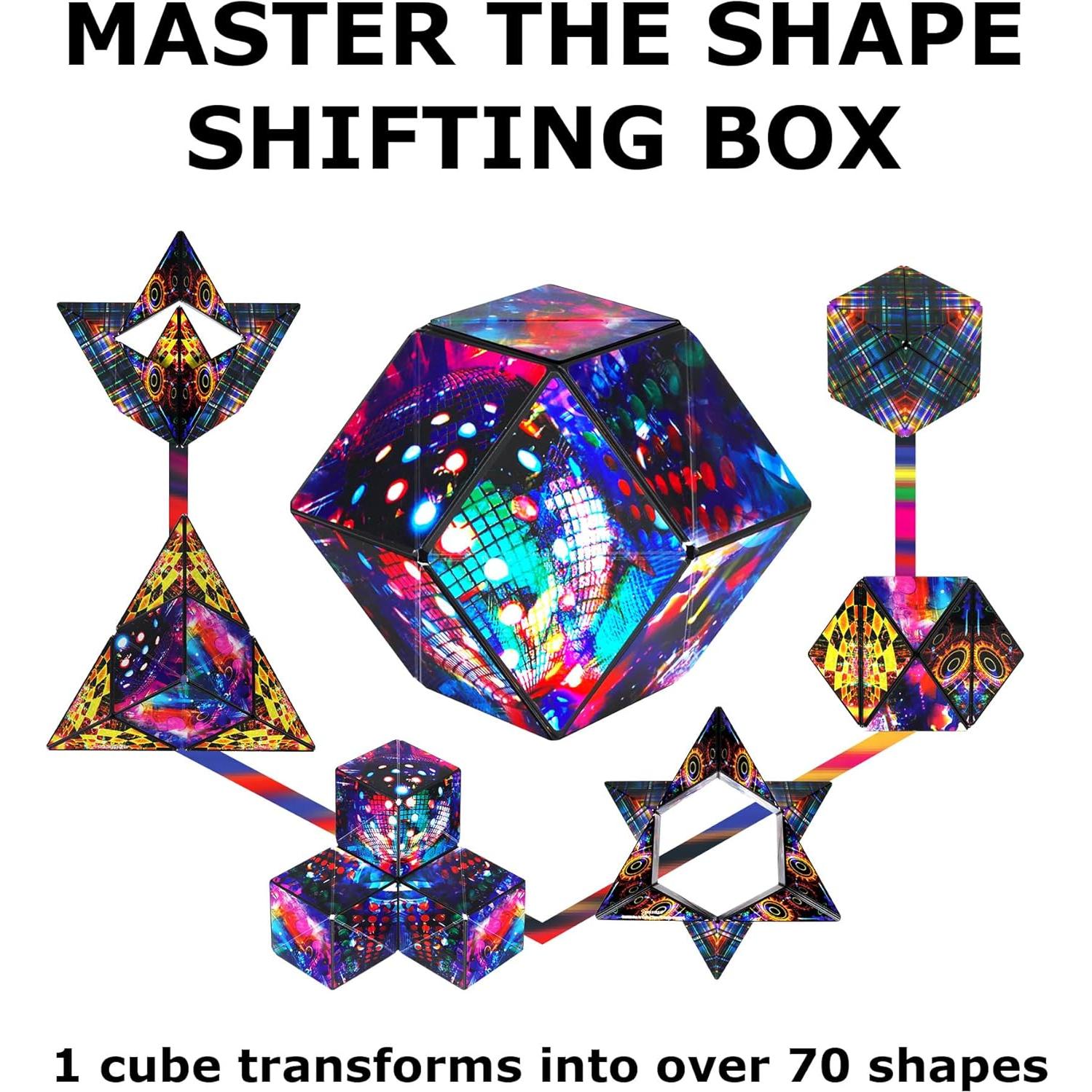 SHASHIBO Cubo Antiestrés Fun in Motion - 36 Imanes - 70 Formas