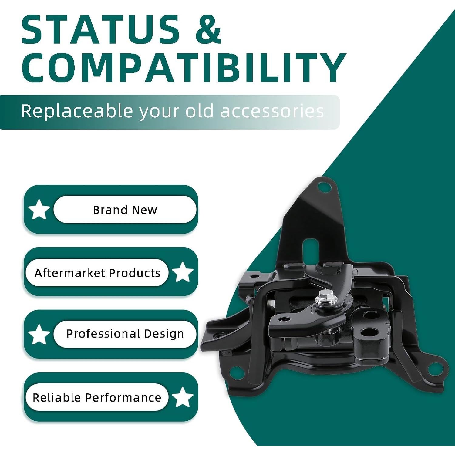 Montaje de Transmisión Automático Izquierdo AUTOKAY 12372-24021 para Toyota Corolla y Lexus UX200 2019-2021