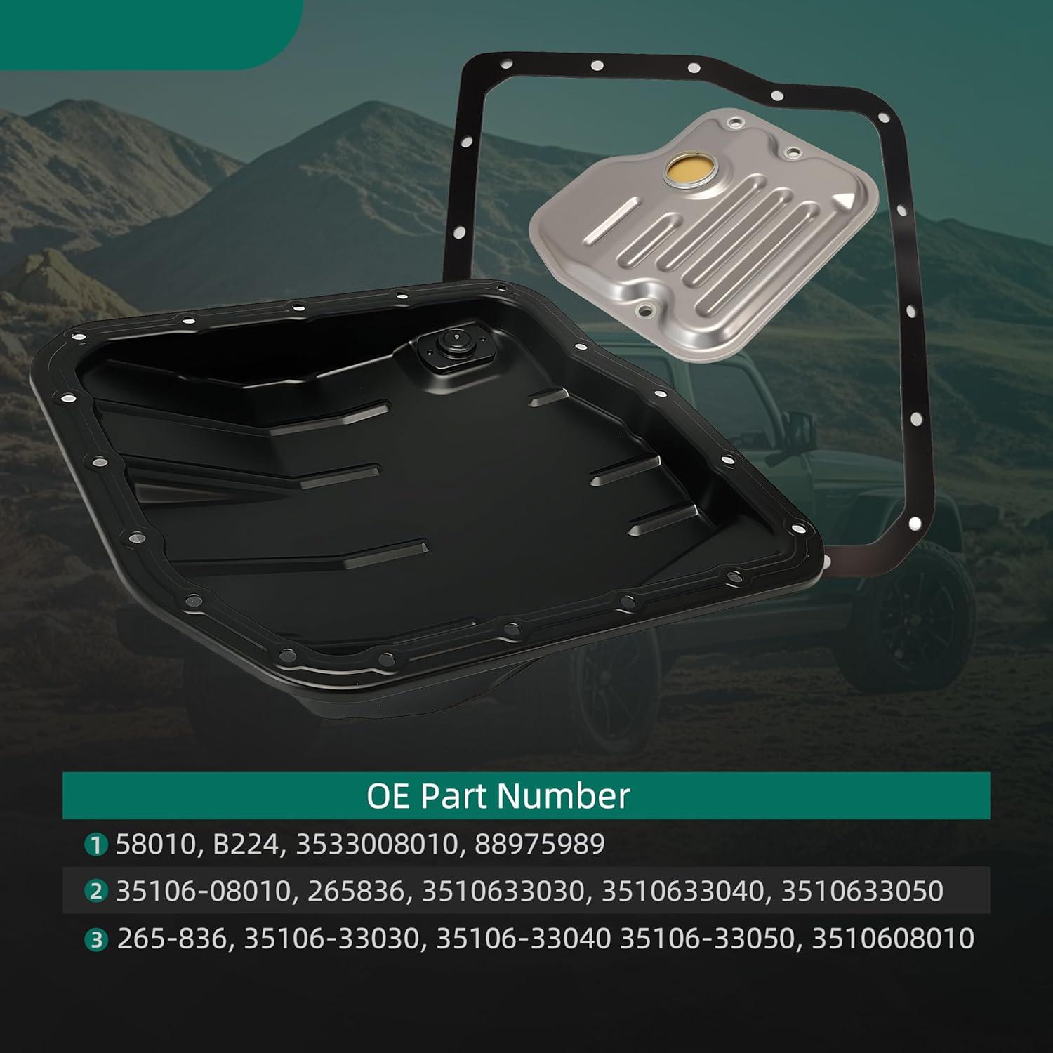 Kit de cárter de aceite transmisión Riyhch con filtro y junta