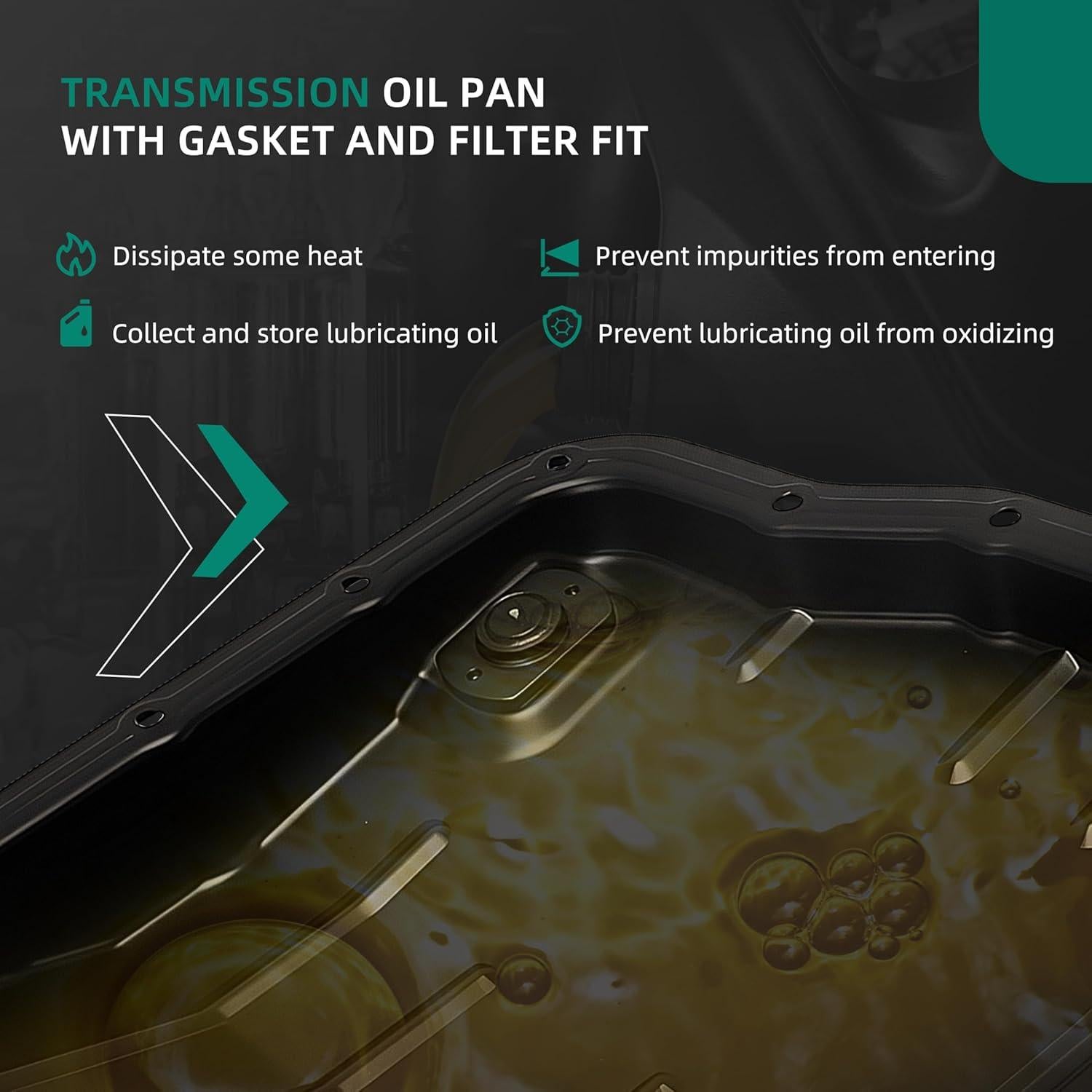 Kit de cárter de aceite transmisión Riyhch con filtro y junta