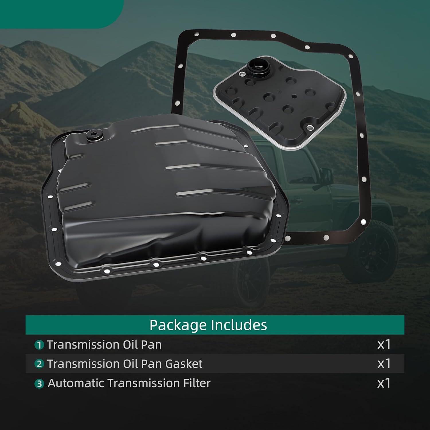 Kit de cárter de aceite transmisión Riyhch con filtro y junta