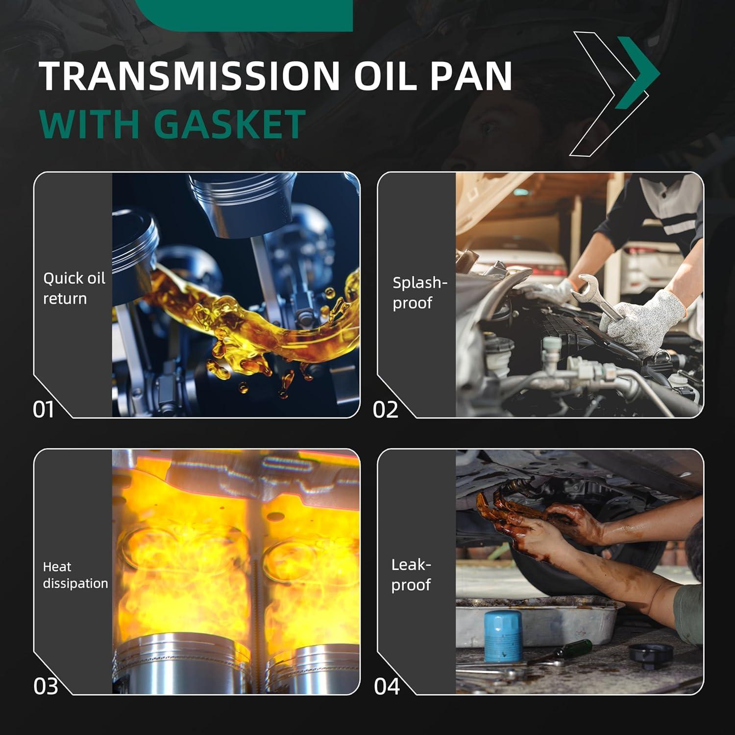 Kit de cárter de aceite transmisión Riyhch con filtro y junta