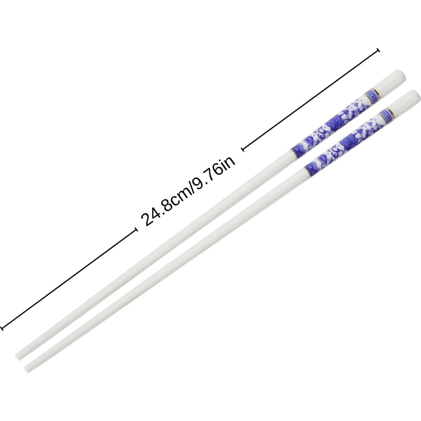 Palillos de Porcelana Azul Souped Up - 22.86 cm, Apto Lavavajillas