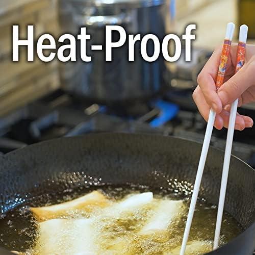 Palillos de Porcelana Azul Souped Up - 22.86 cm, Apto Lavavajillas