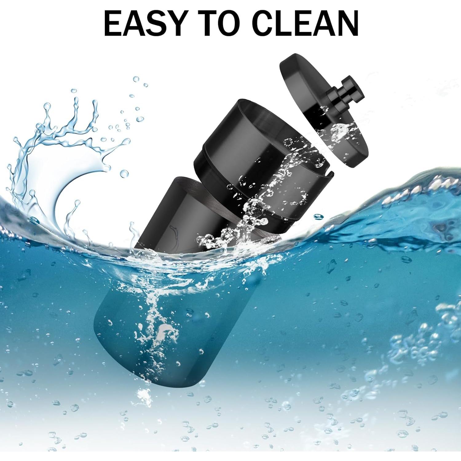 Cenicero de coche portátil Cgaplus acero inoxidable negro