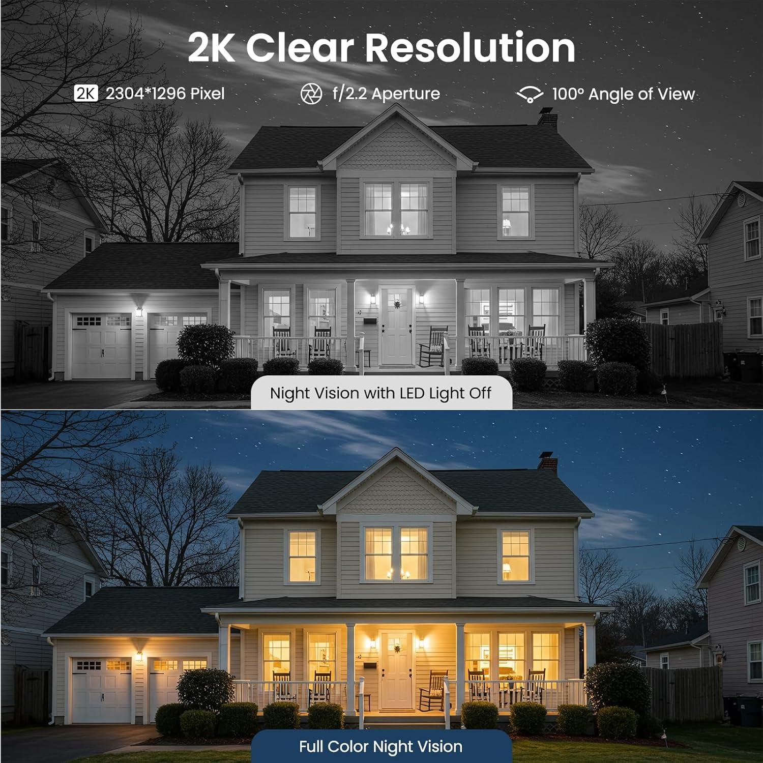 Cámara Solar Inalámbrica AOQEE Y8 2K con Detección PIR