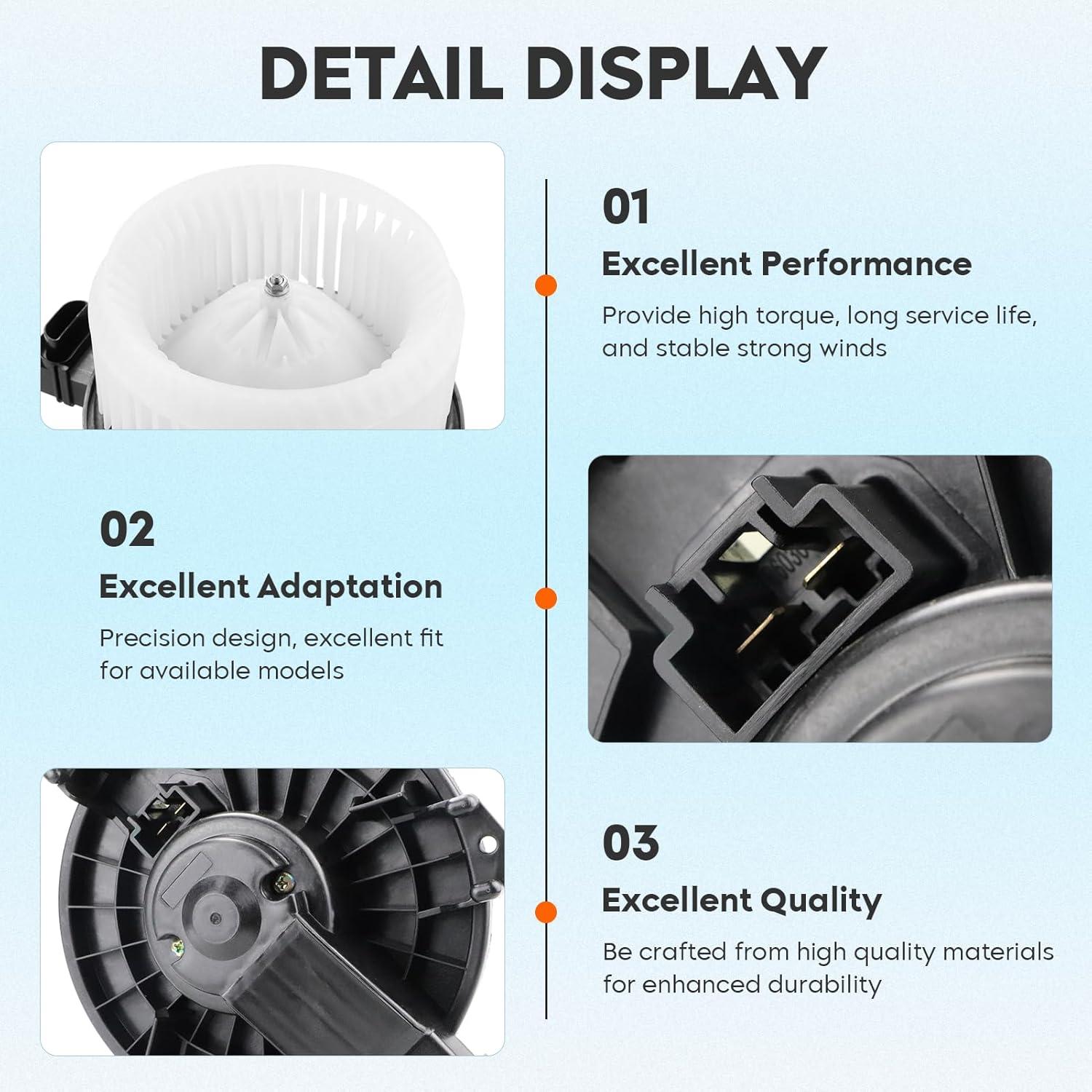 Motor de Soplador HVAC TadaMark para Toyota y Pontiac 2006-2018