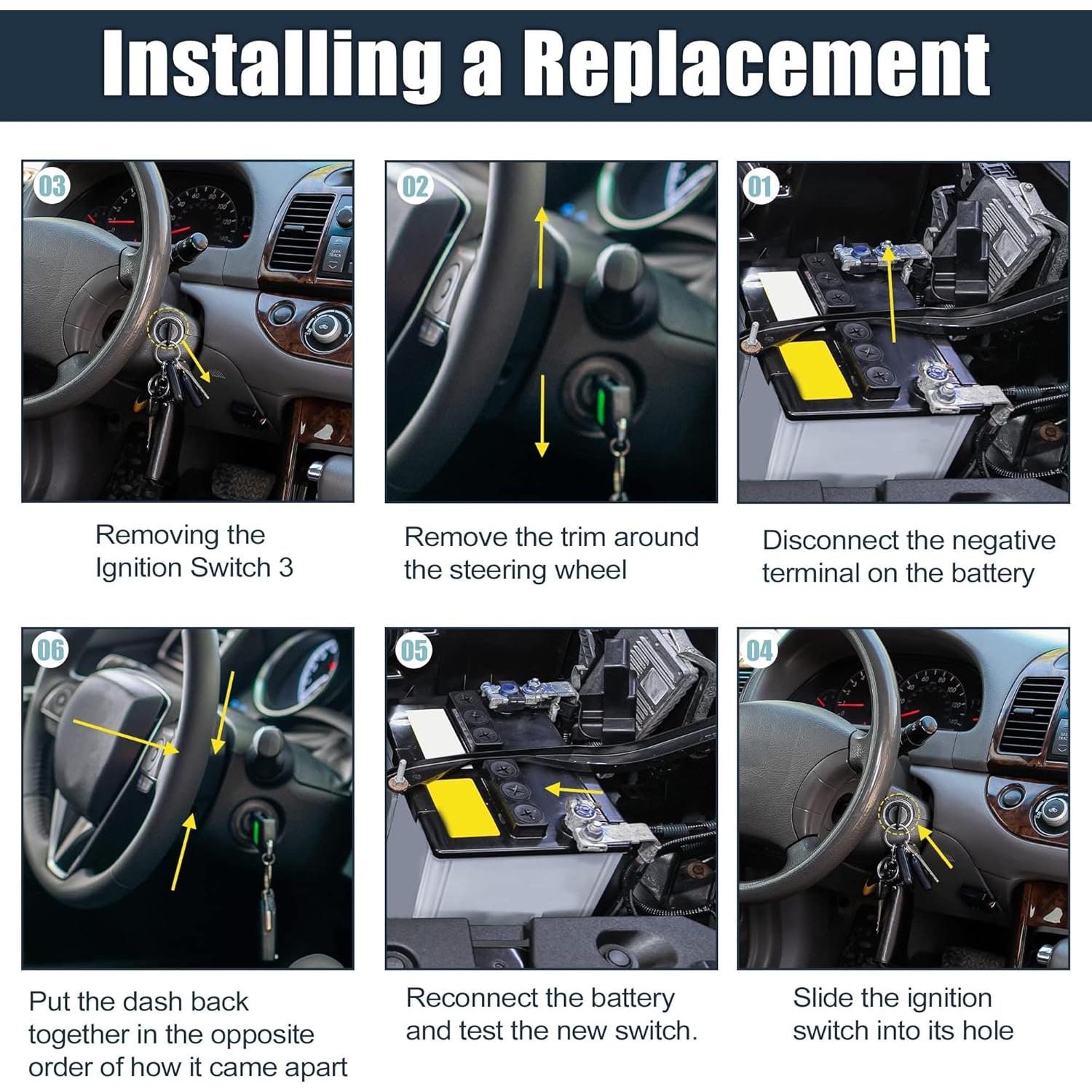 Cilindro de Bloqueo de Encendido Toyota Corolla 1987-1992