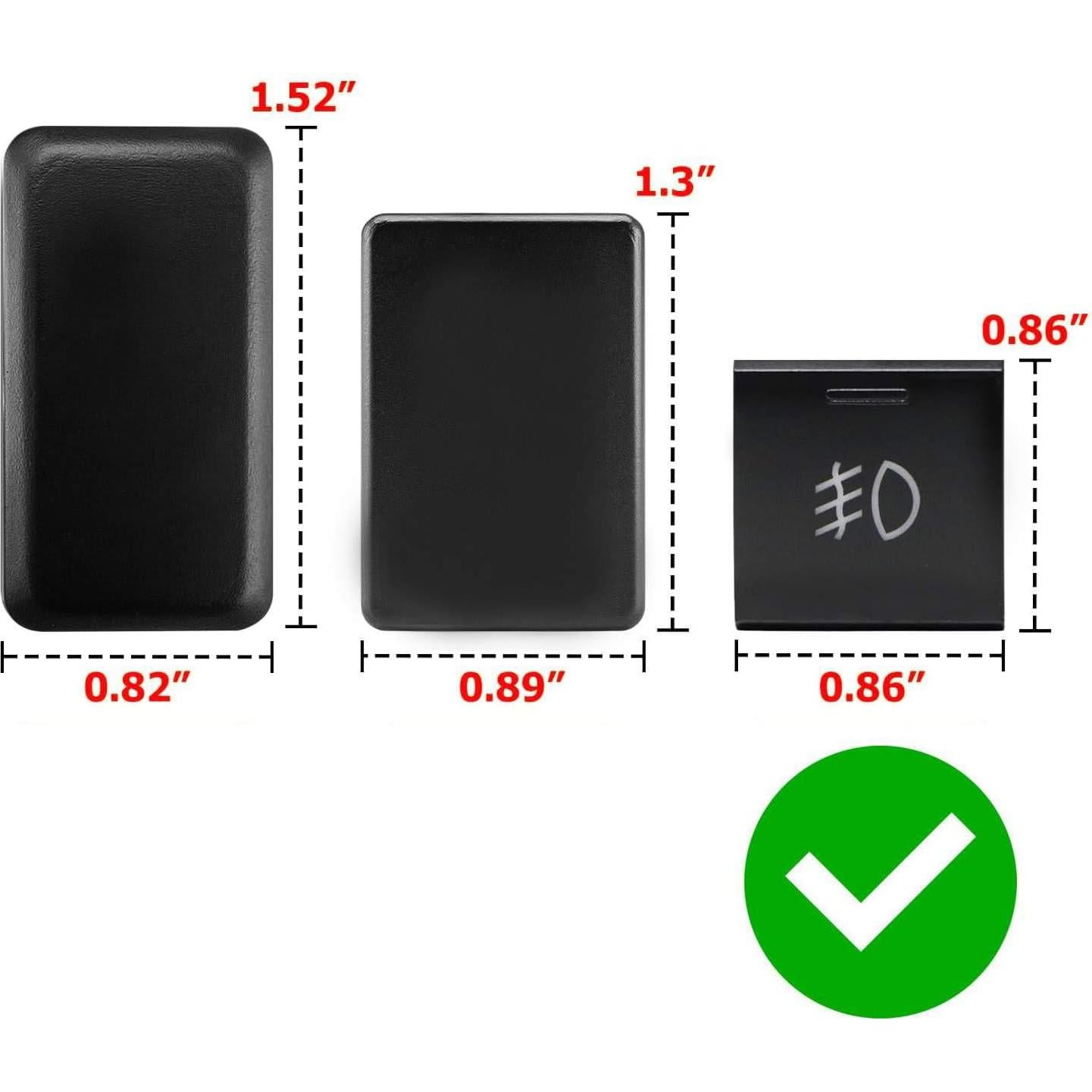 Interruptor de Botón 4 Polos 12V iJDMTOY para Toyota Camry/Corolla