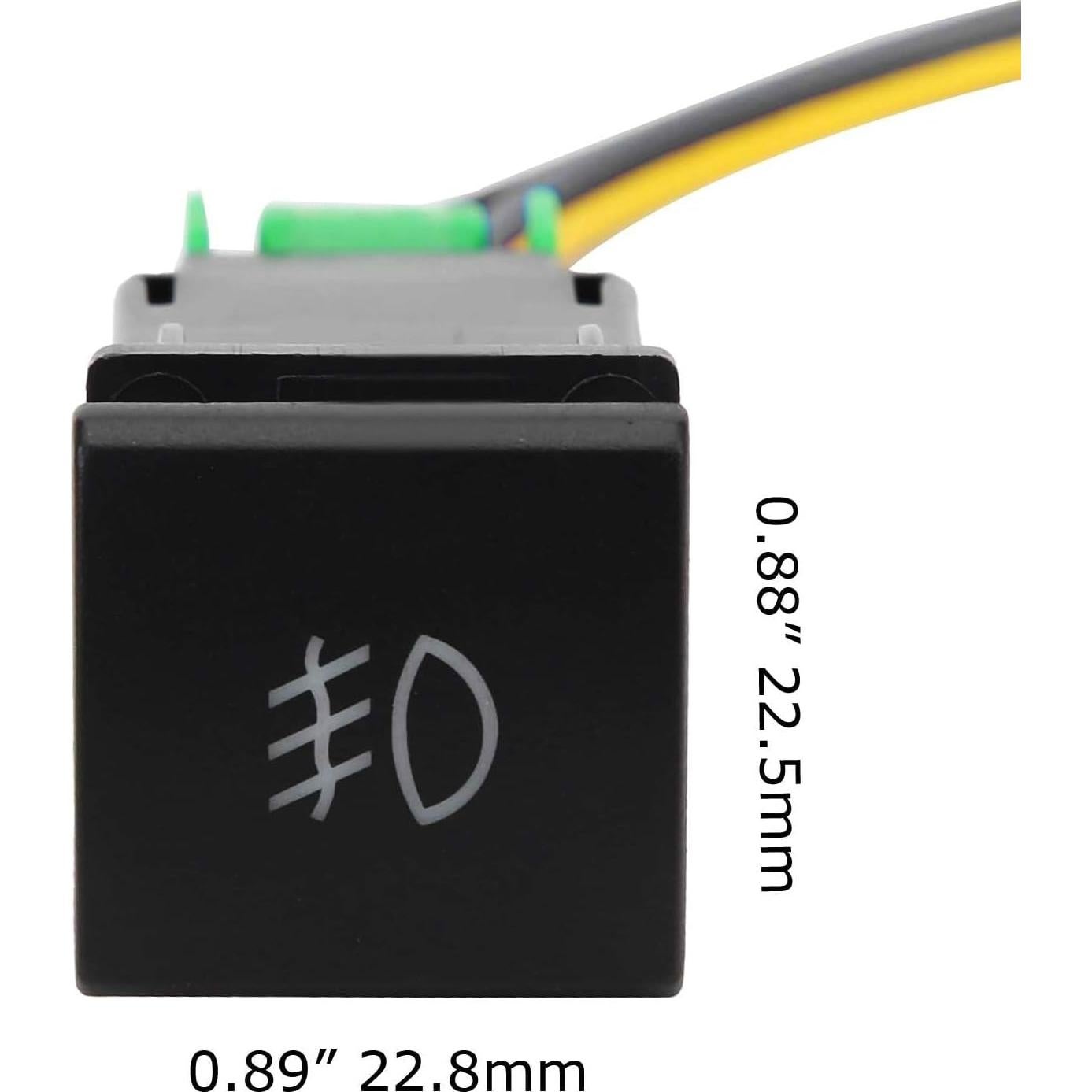 Interruptor de Botón 4 Polos 12V iJDMTOY para Toyota Camry/Corolla