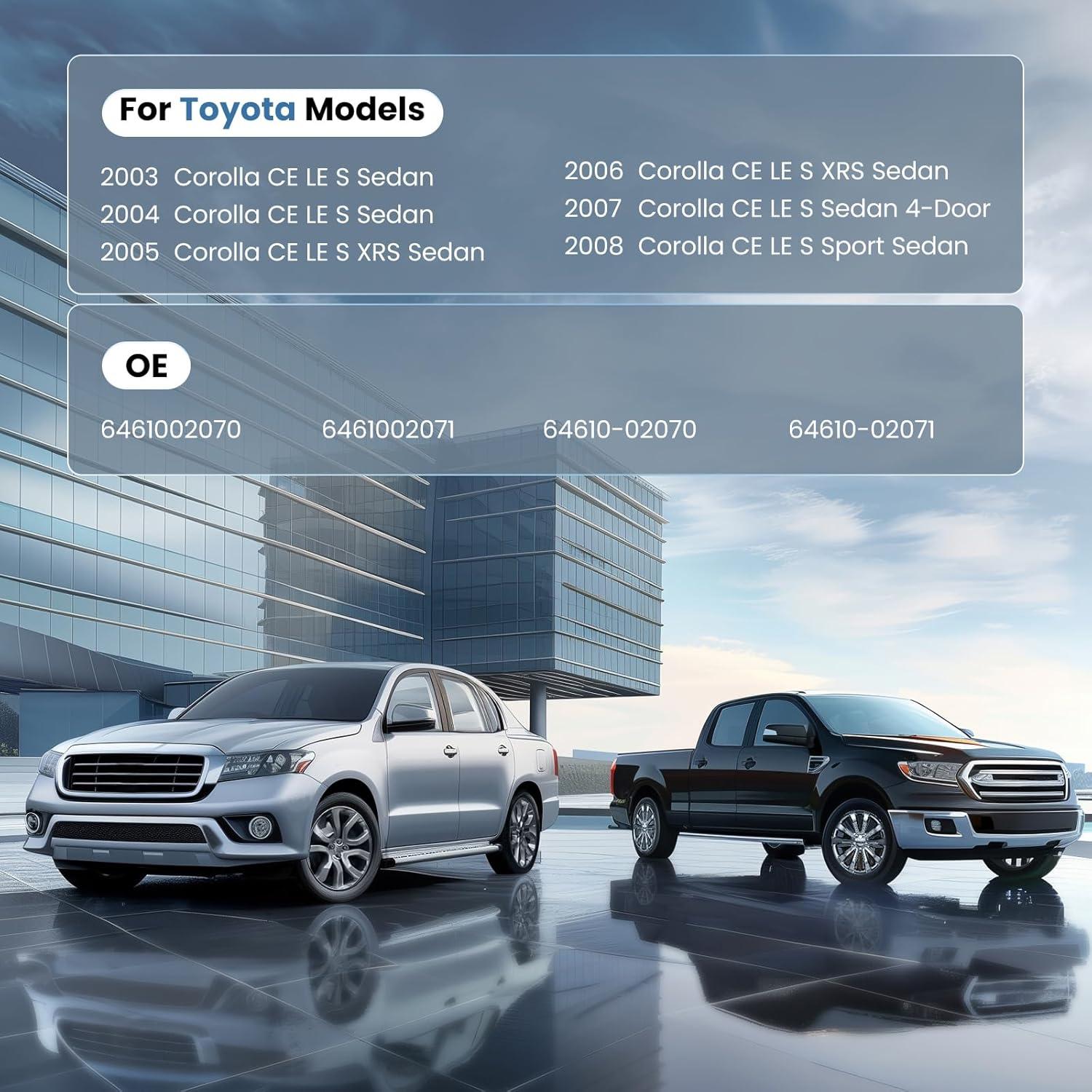 Actuador de Pestillo de Puerta Trasera SYKRSS para Toyota Corolla 2003-2008