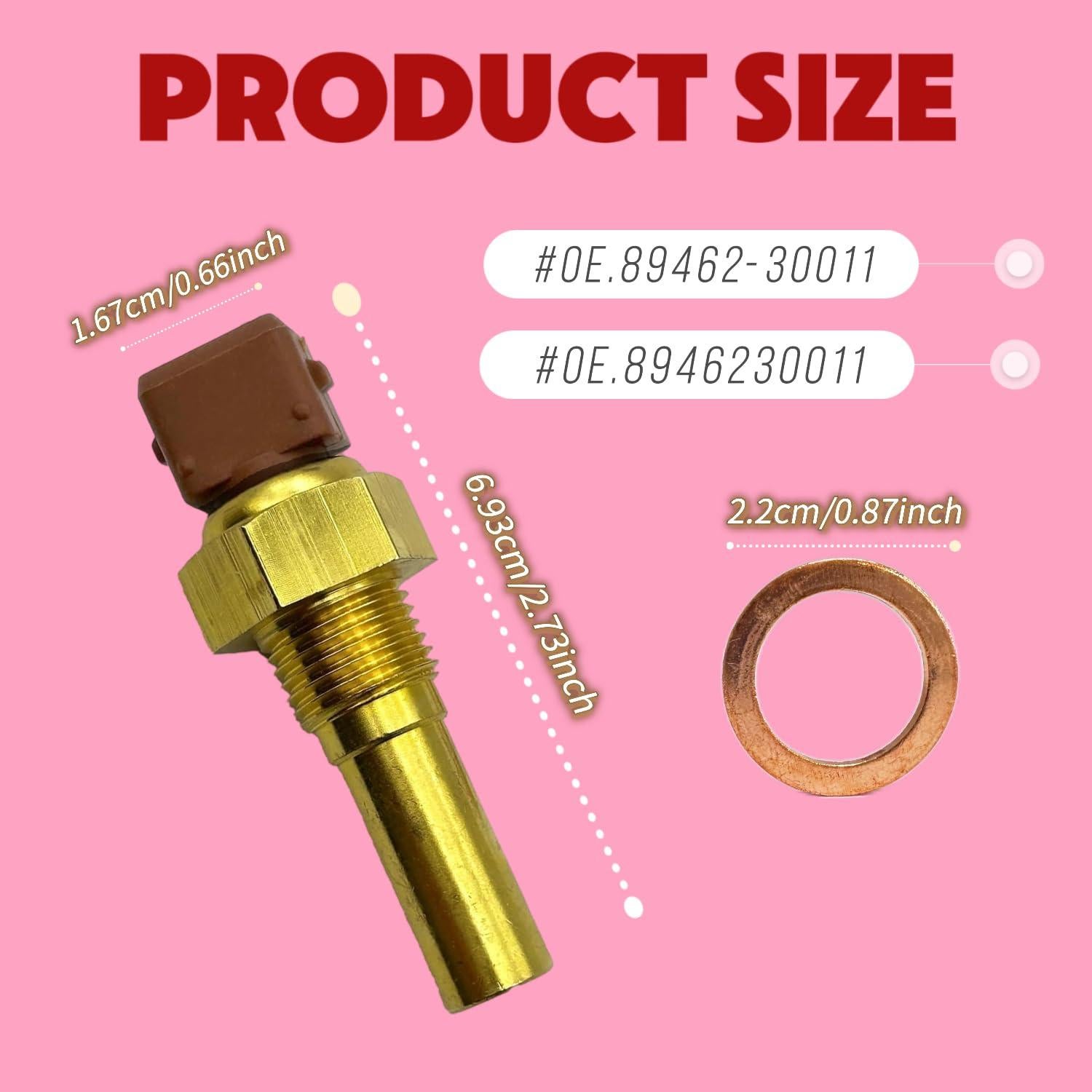 Interruptor de temperatura inyector arranque frío Toyota 89462-30011