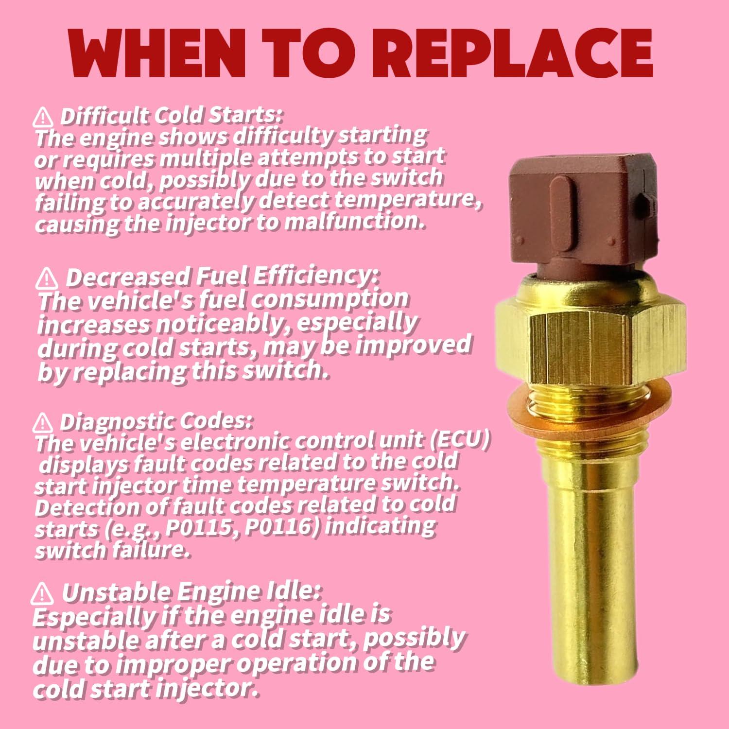 Interruptor de temperatura inyector arranque frío Toyota 89462-30011