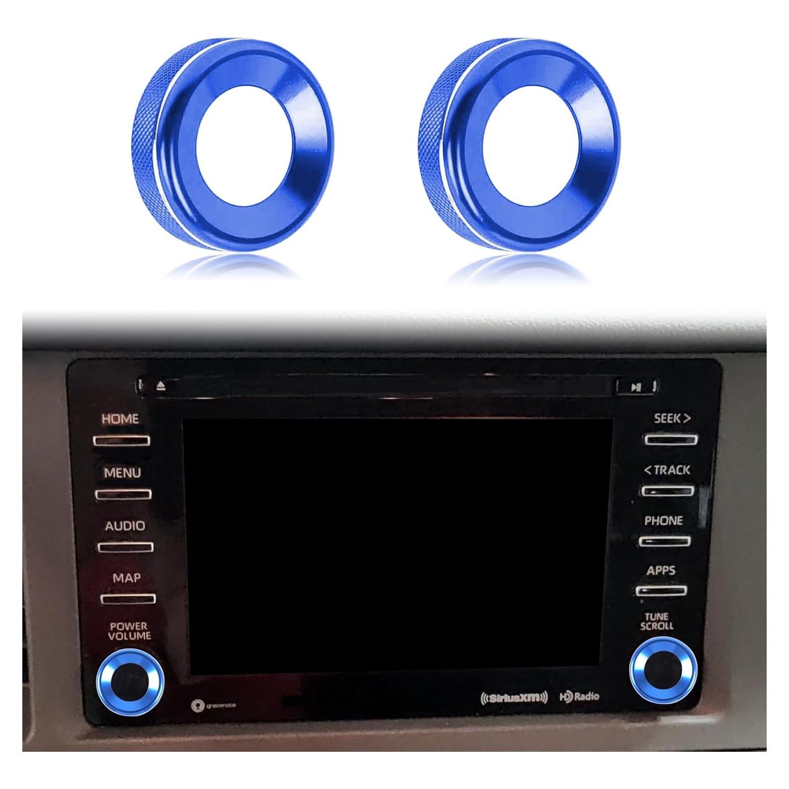 Controles de Pantalla Táctil Azul para Toyota C-HR/Camry 8"/7"