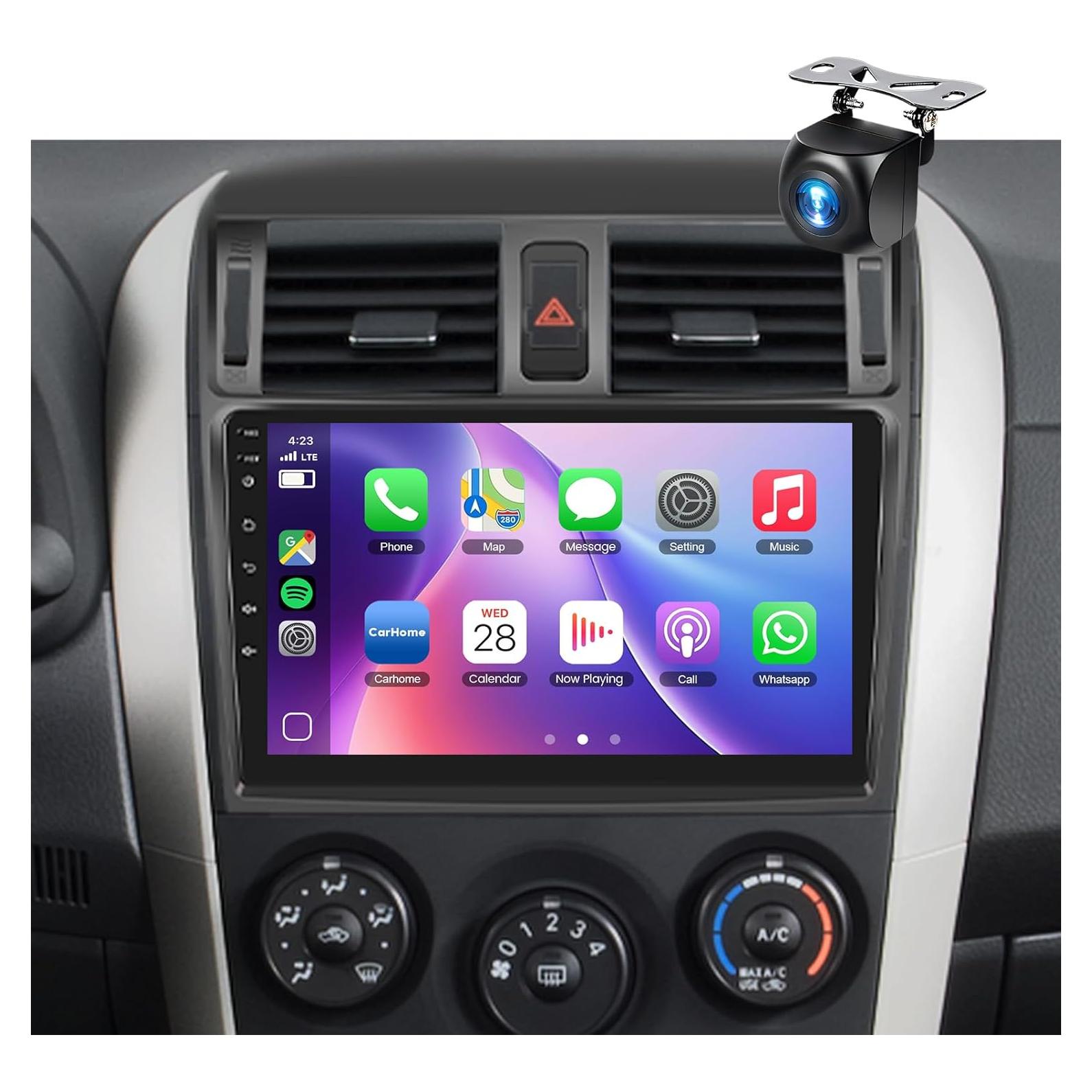Estéreo Android 4+64G para Toyota Corolla 2009-2013 con CarPlay