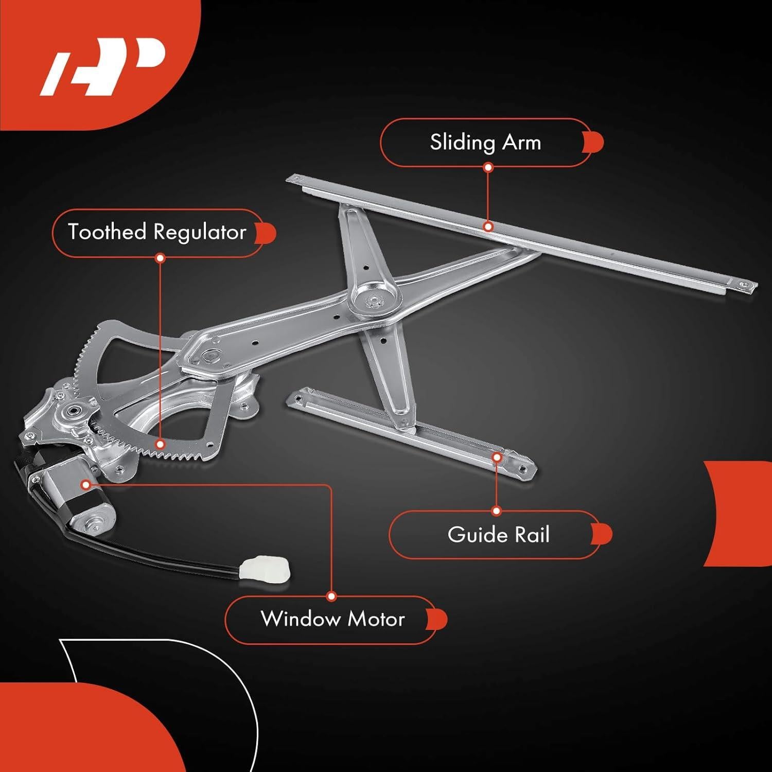 Regulador de Ventana Eléctrico A-Premium Toyota Corolla 2003-2008 Lado Derecho