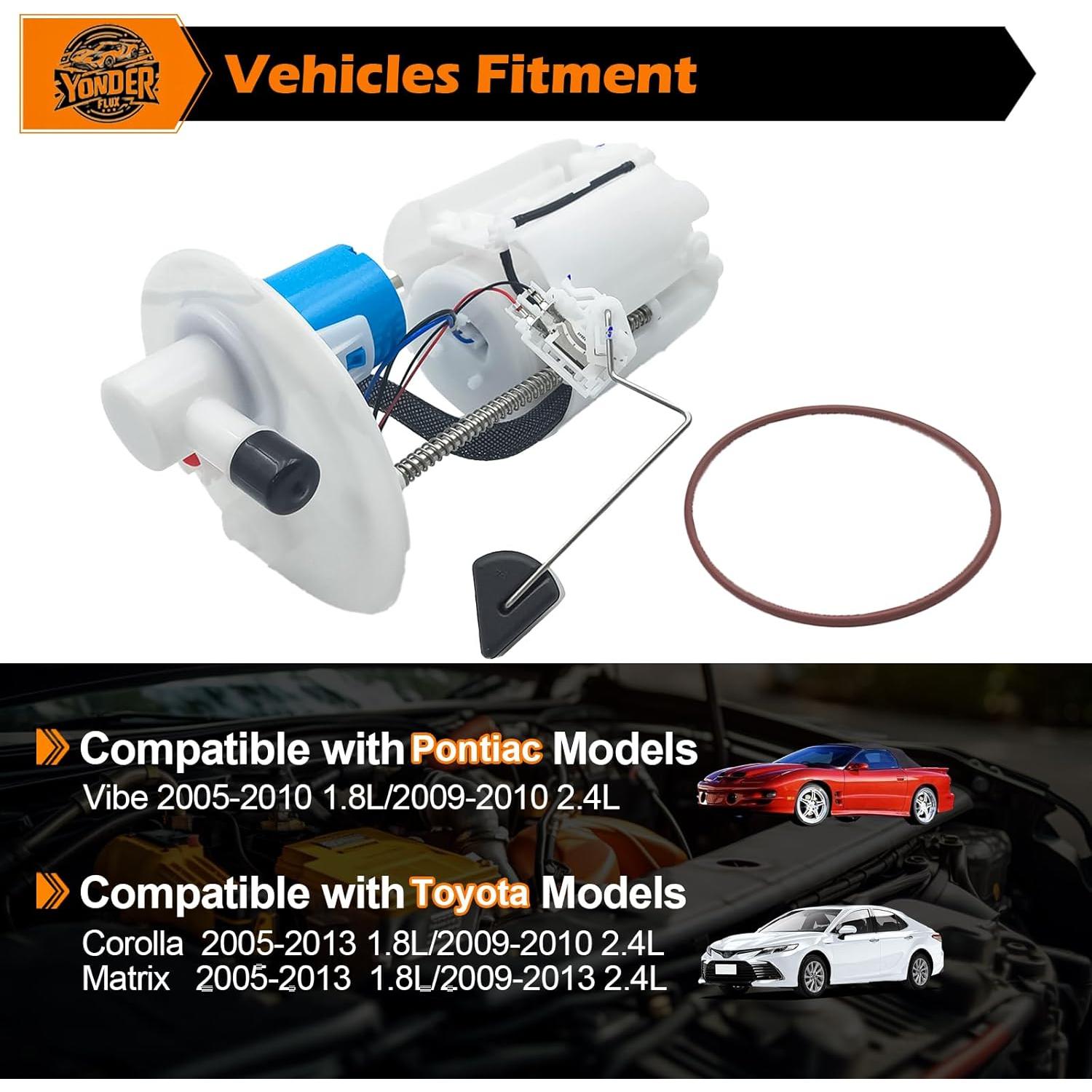 Bomba de Combustible Eléctrica Yonder Flux para Pontiac y Toyota