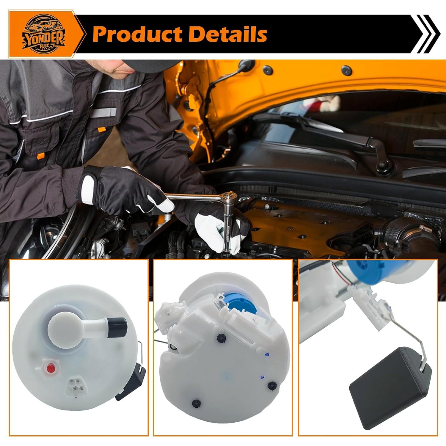 Bomba de Combustible Eléctrica Yonder Flux para Pontiac y Toyota