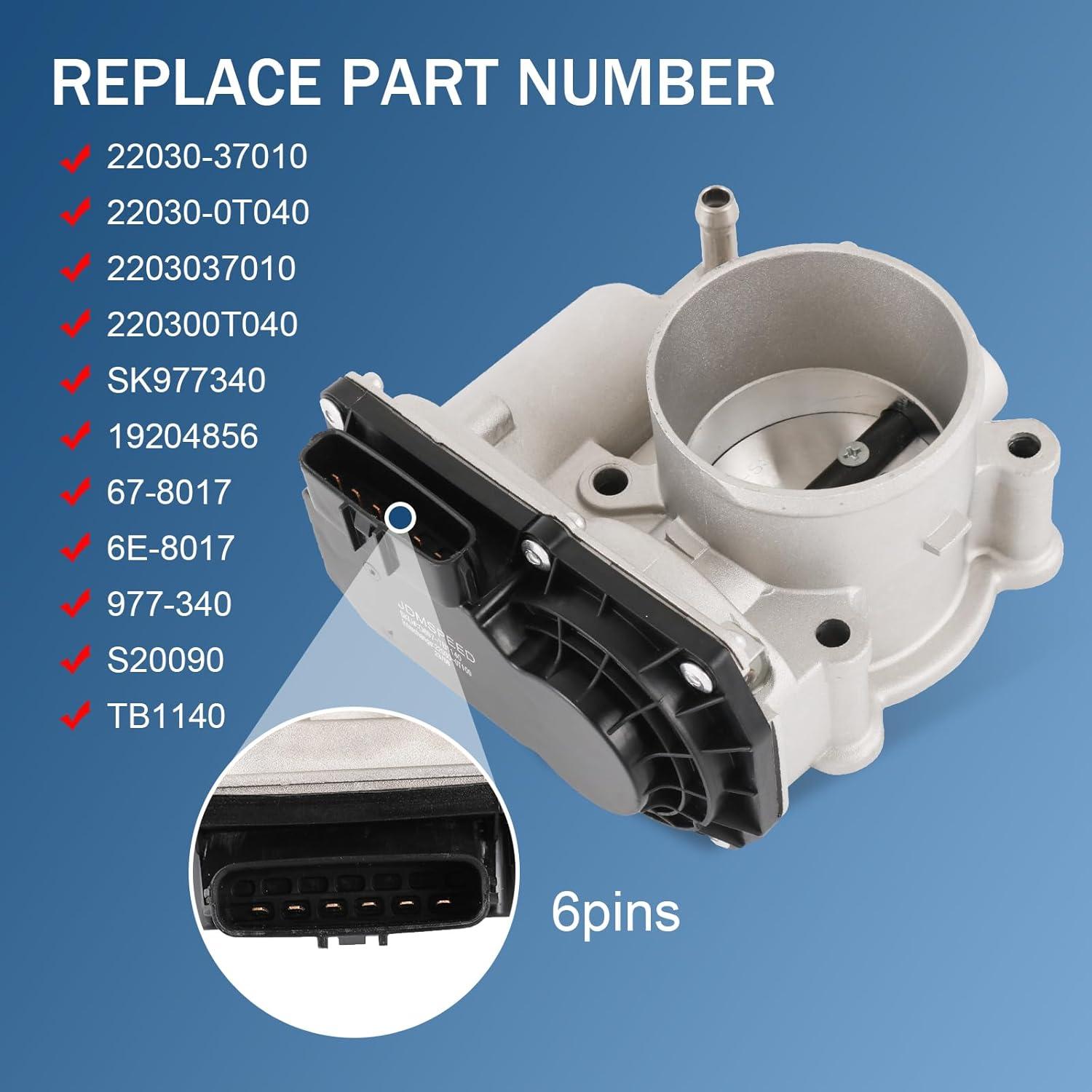 Cuerpo de Aceleración Electrónico RALBDX para Toyota Corolla 2009-2010
