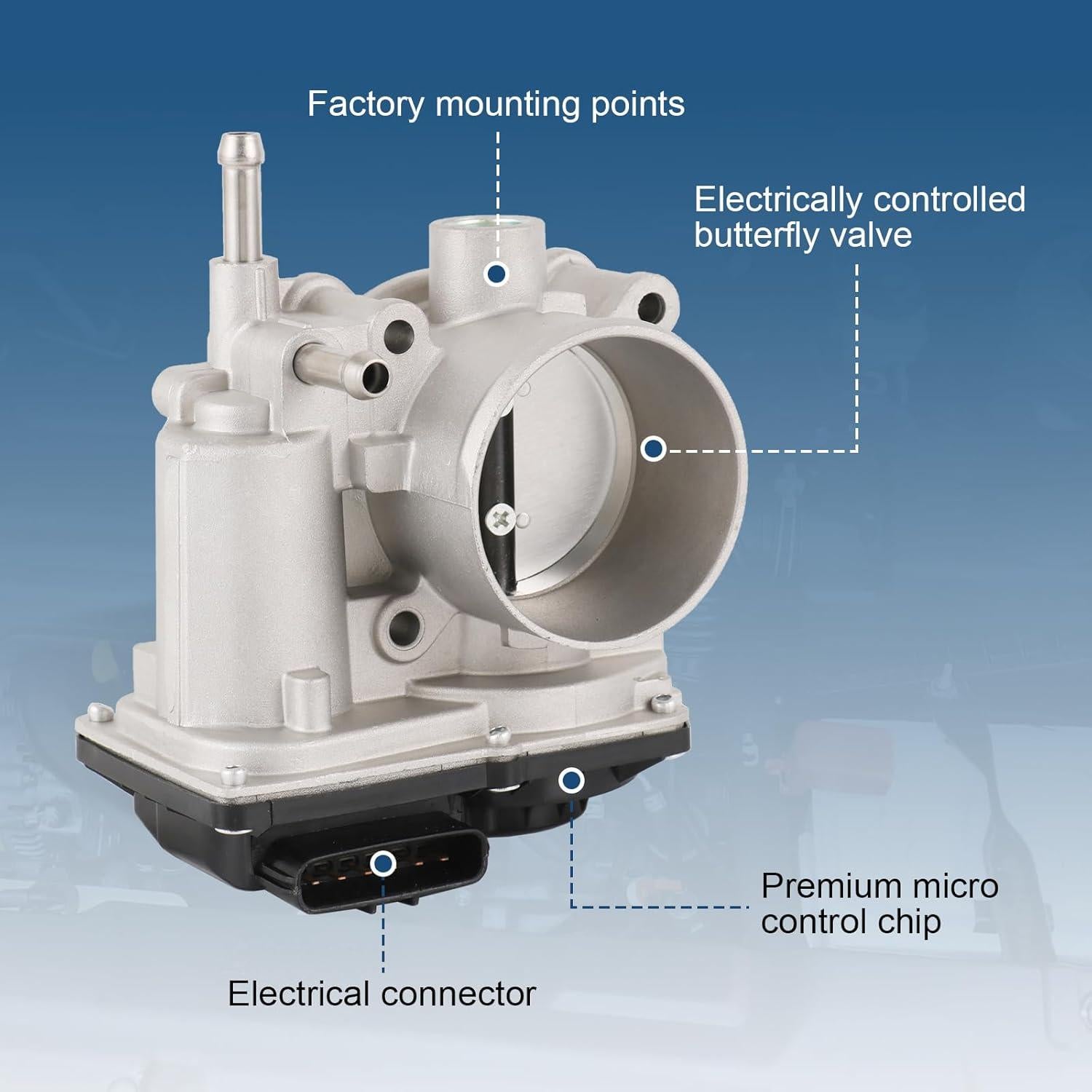 Cuerpo de Aceleración Electrónico RALBDX para Toyota Corolla 2009-2010