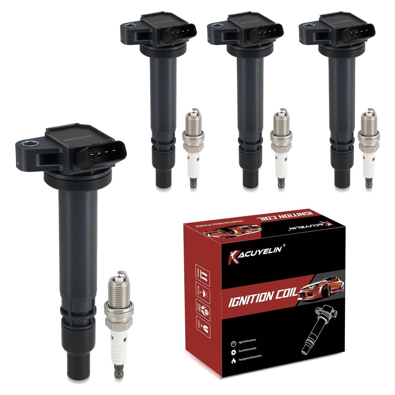 Paquete Bobina de Encendido y Bujías Iridio KacuYelin UF314