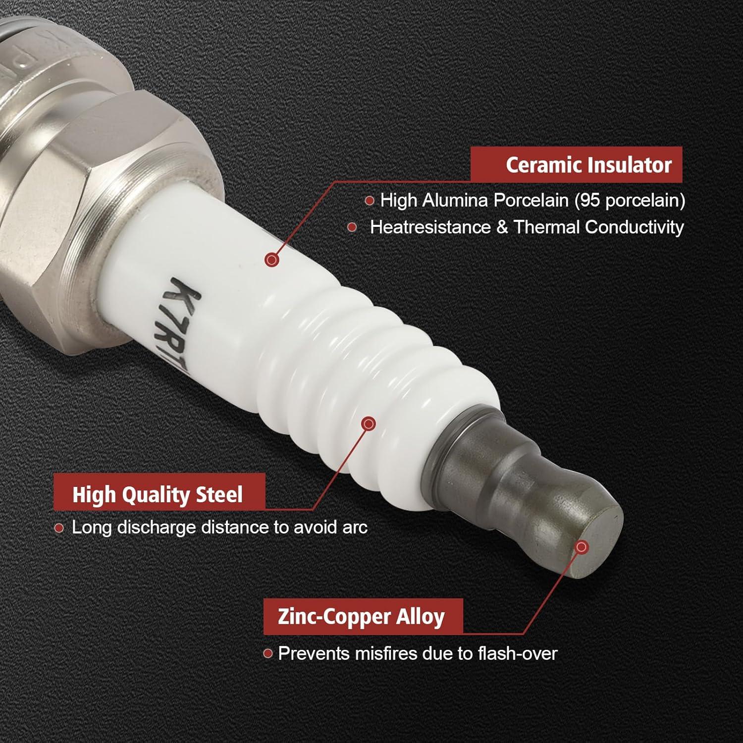 Paquete Bobina de Encendido y Bujías Iridio KacuYelin UF314