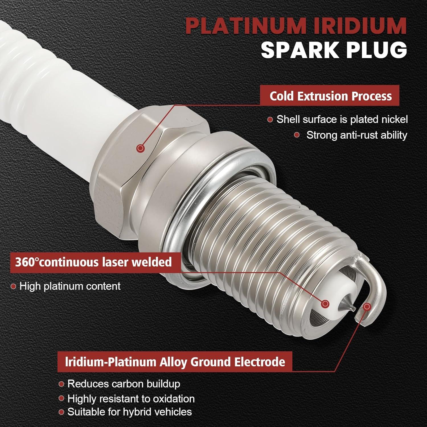 Paquete Bobina de Encendido y Bujías Iridio KacuYelin UF314