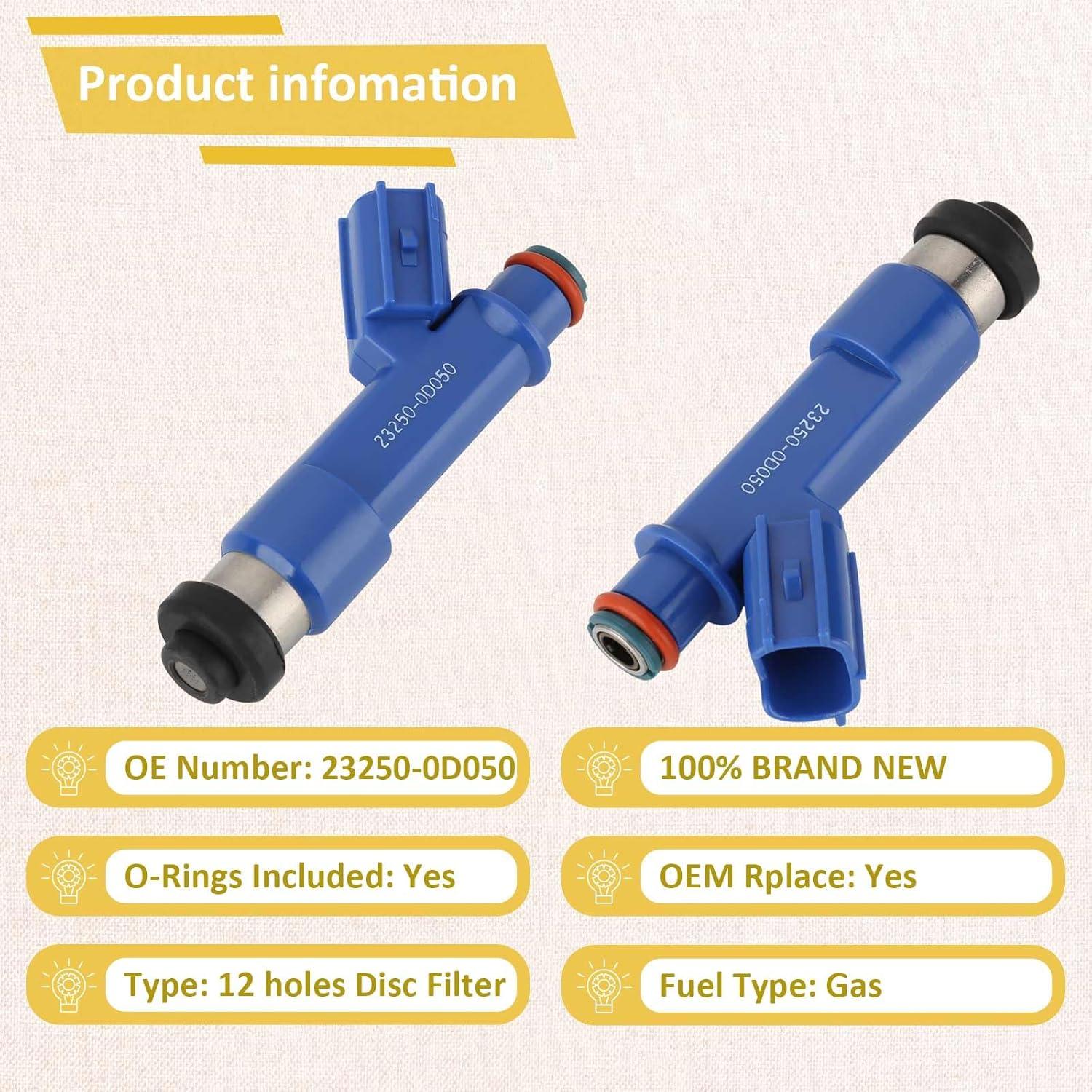 Inyectores de combustible Pjvmvo 1.8L Corolla Matrix 2005-2008