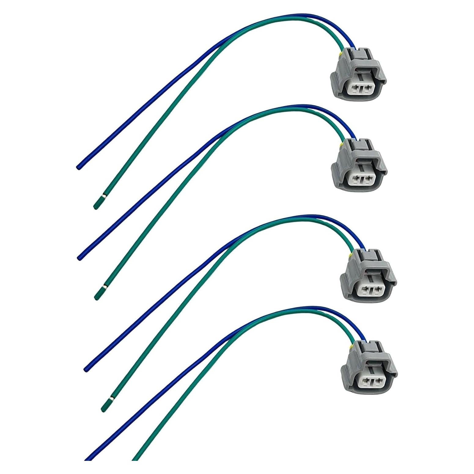 4 Pcs Conector de Luz de Señal Femenino 2 Pines Toyota Lexus